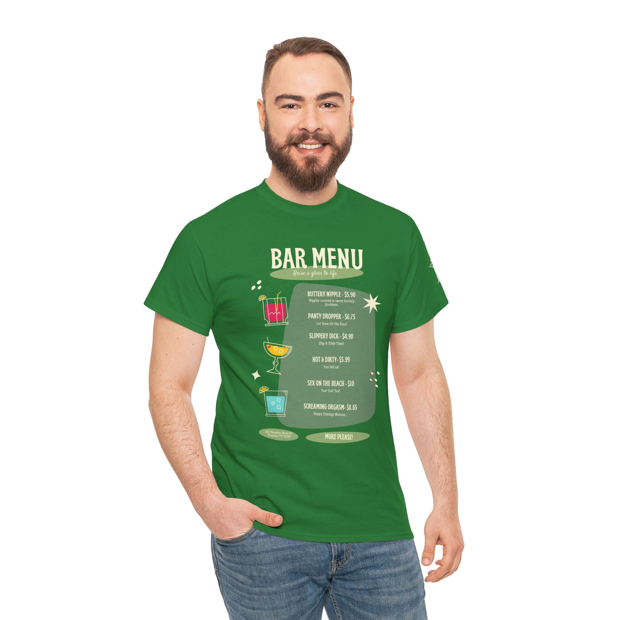 Bar Menu | Mix & Match Cotton Unisex Fun-Flirty Lovers’ T-Shirts