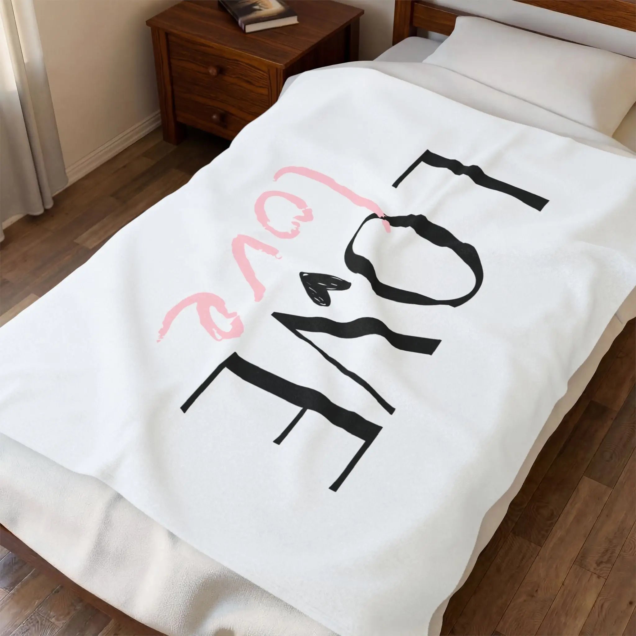 Love Love Romantic Gifts Silky Soft Love Blanket