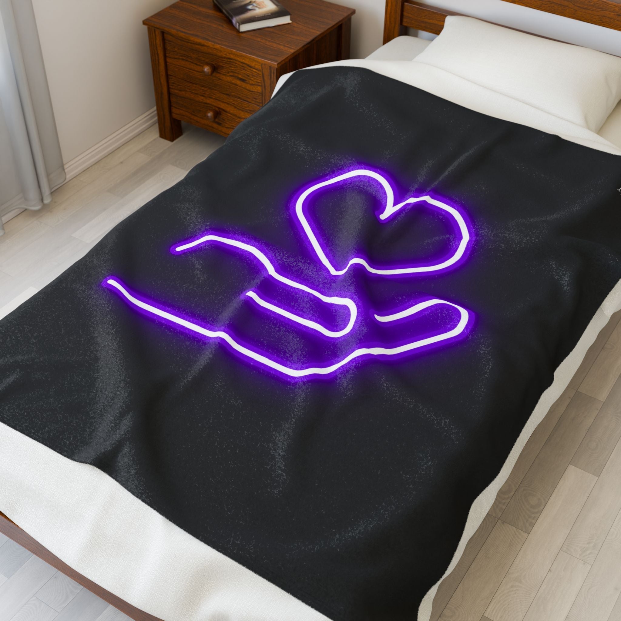 My Purple Heart in Your Hand | Mix & Match Soft Fun-Flirty Lovers’ Blankets