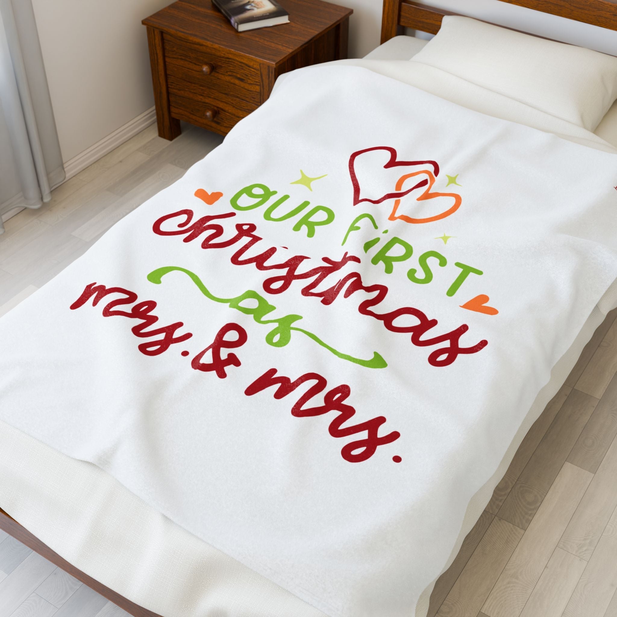 Our First Christmas as Mrs. & Mrs. | Mix & Match Fun-Flirty Lovers’ Blankets