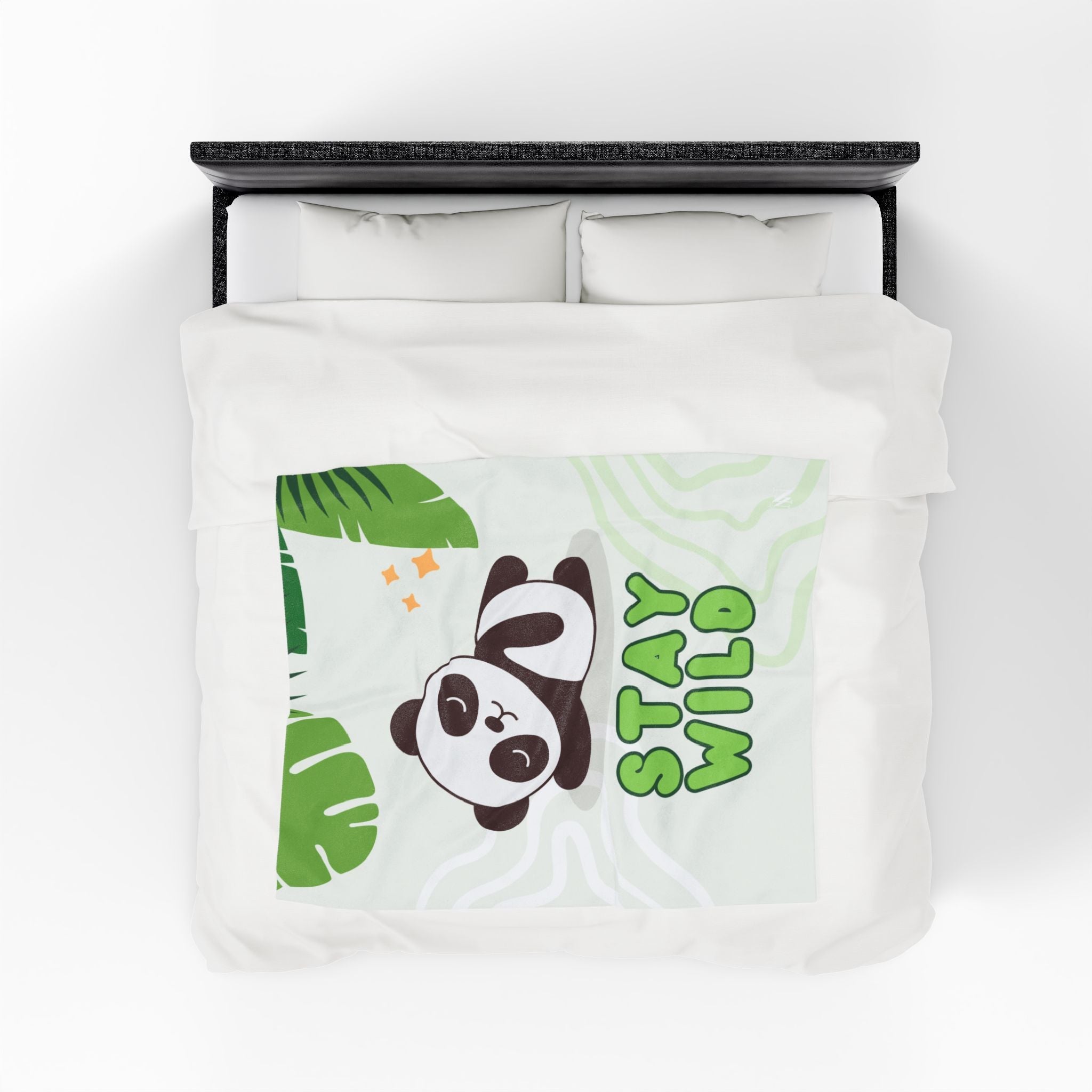 Stay Wild Cute Panda | Mix & Match Soft Fun-Flirty Lovers’ Blankets