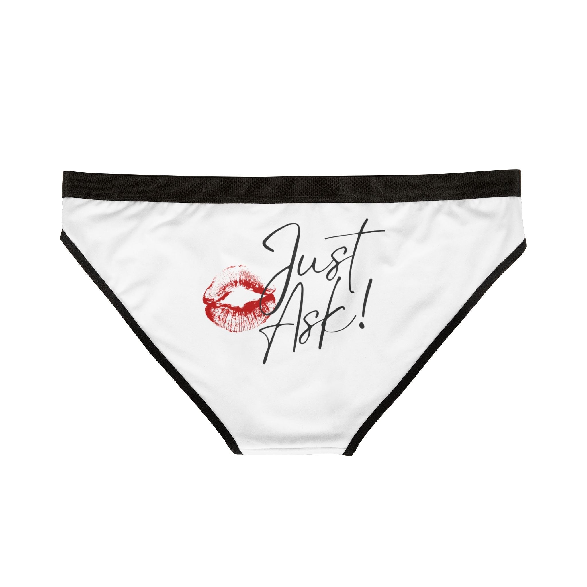 Just Ask! with a Kiss Romantic Sex Gifts Women’s Panties