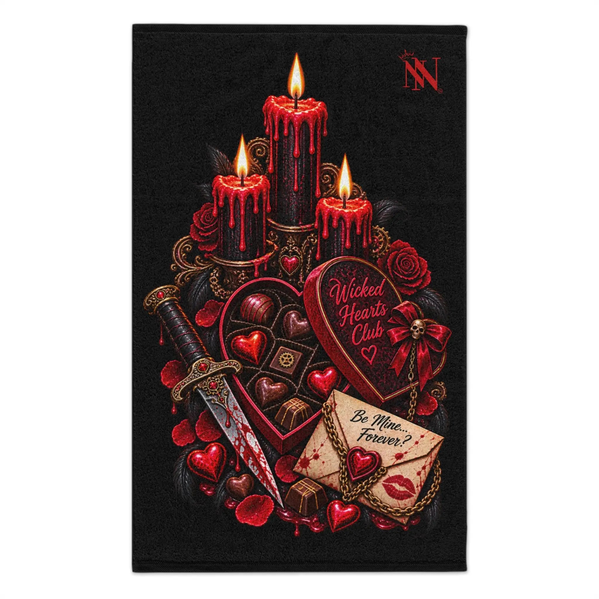 Wicked Hearts Club Valentines | Nectar Napkins Fun-Flirty Lovers’ Towels