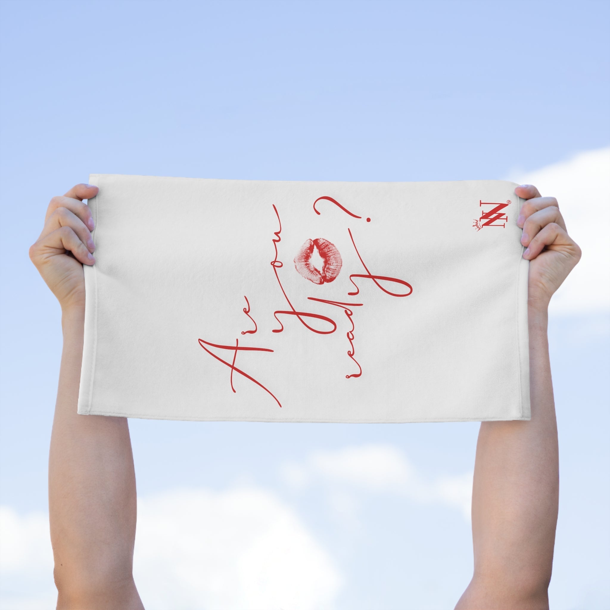 Are You Ready? Kiss Mark | Mix & Match Soft Fun-Flirty Lovers’ Towels