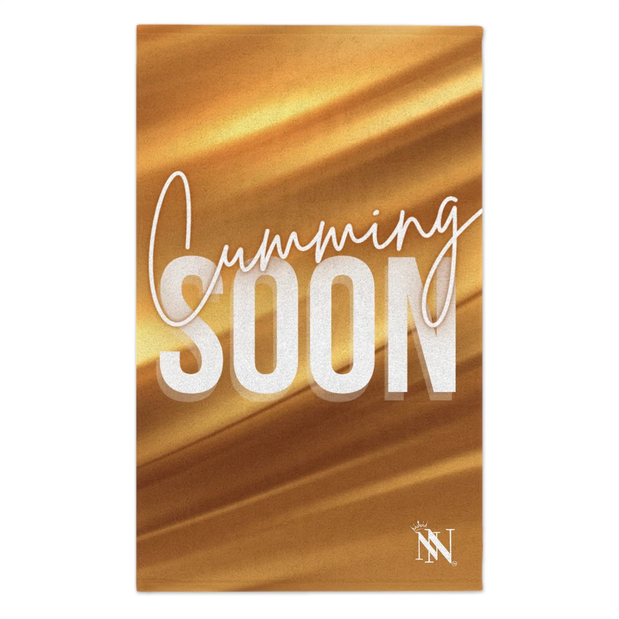 Cumming Soon 24k Gold Print Sex Towel
