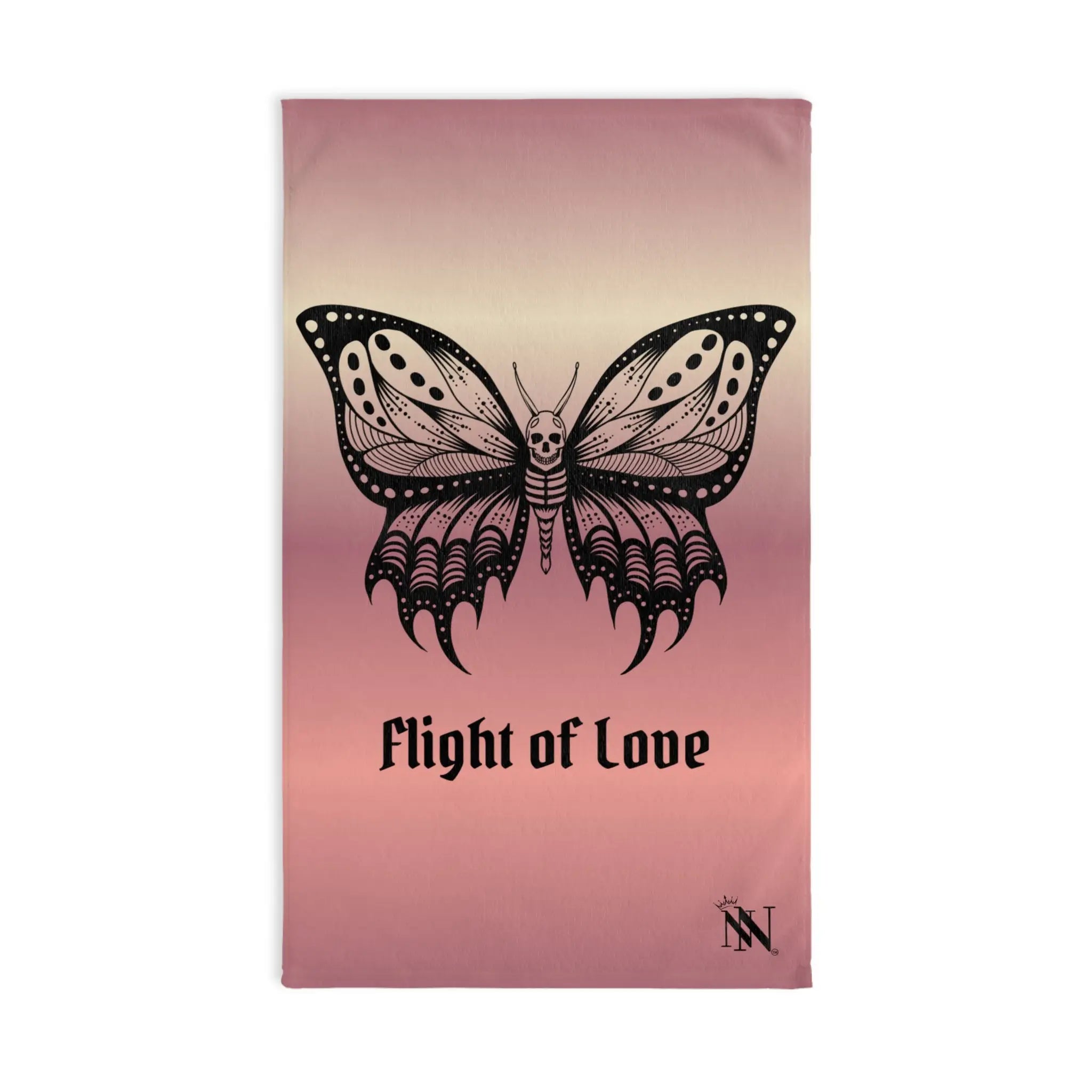 Flight of Love Skull Butterfly | Nectar Napkins Classic Fun-Flirty Lovers’ Towels