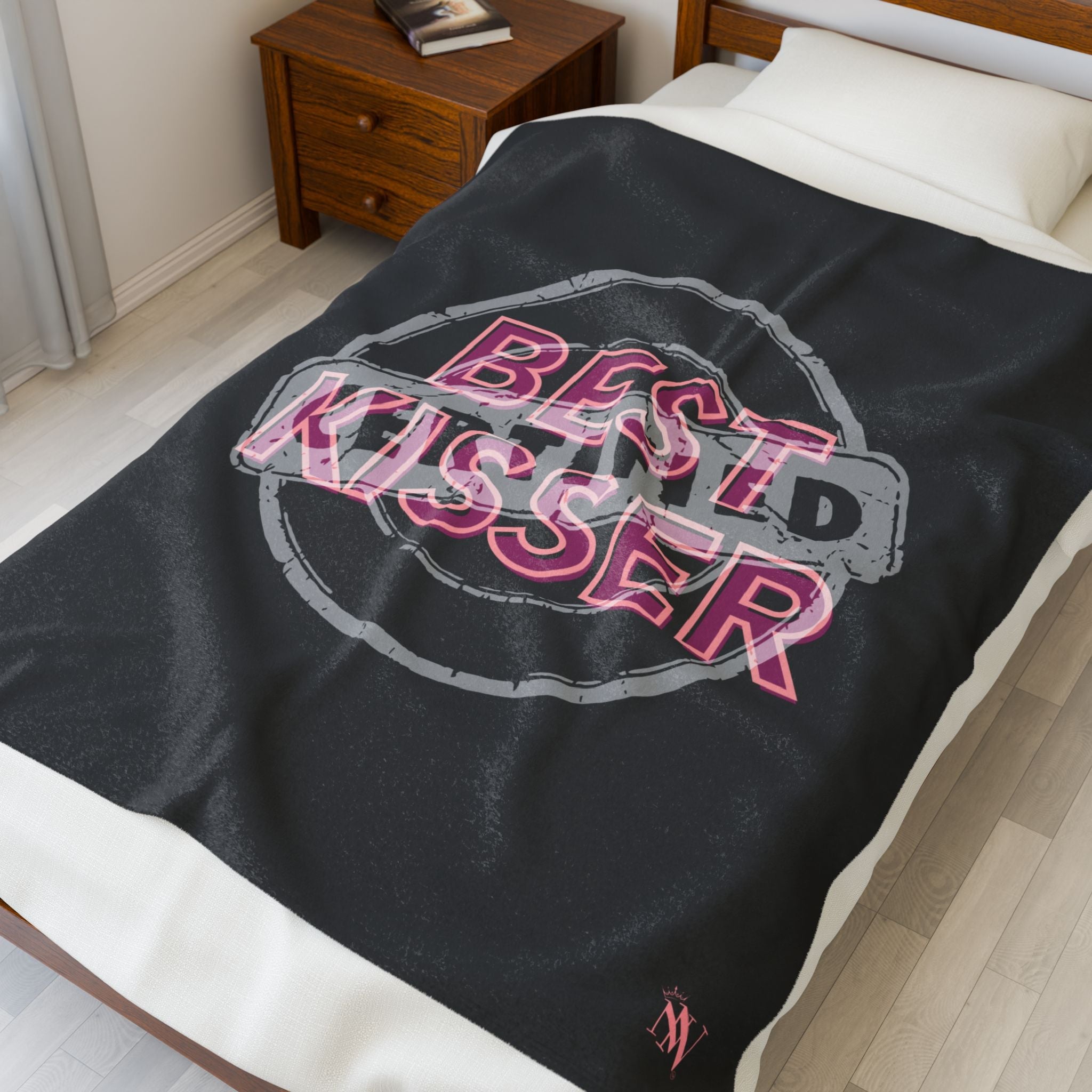 Certified: Best Kisser | Mix & Match Velveteen Fun-Flirty Lovers’ Blankets