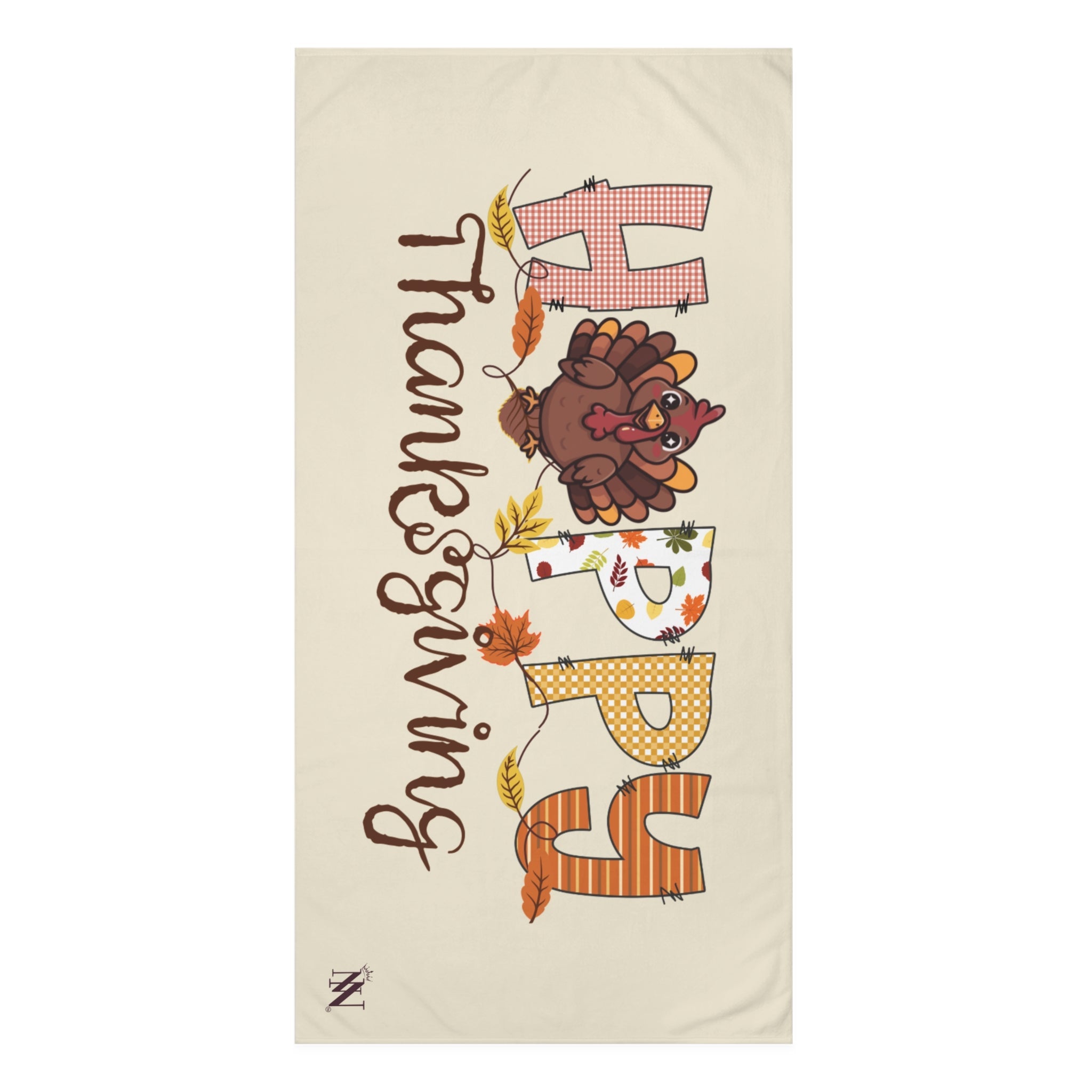 Cute Happy Thanksgiving | Mix & Match XL Fun-Flirty Lovers’ Towels