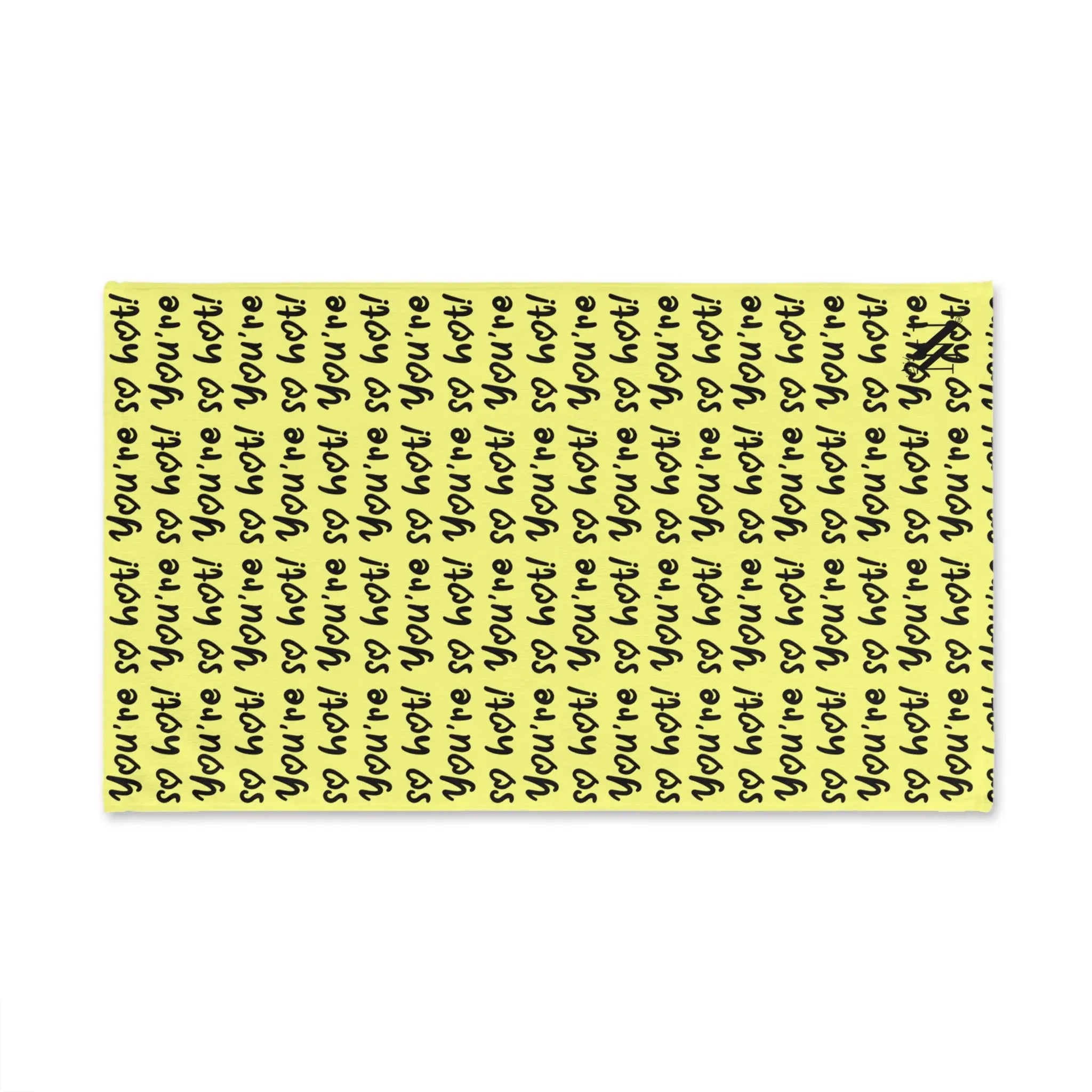 Youâre So Hot! Patterned Light Yellow Cum Towel