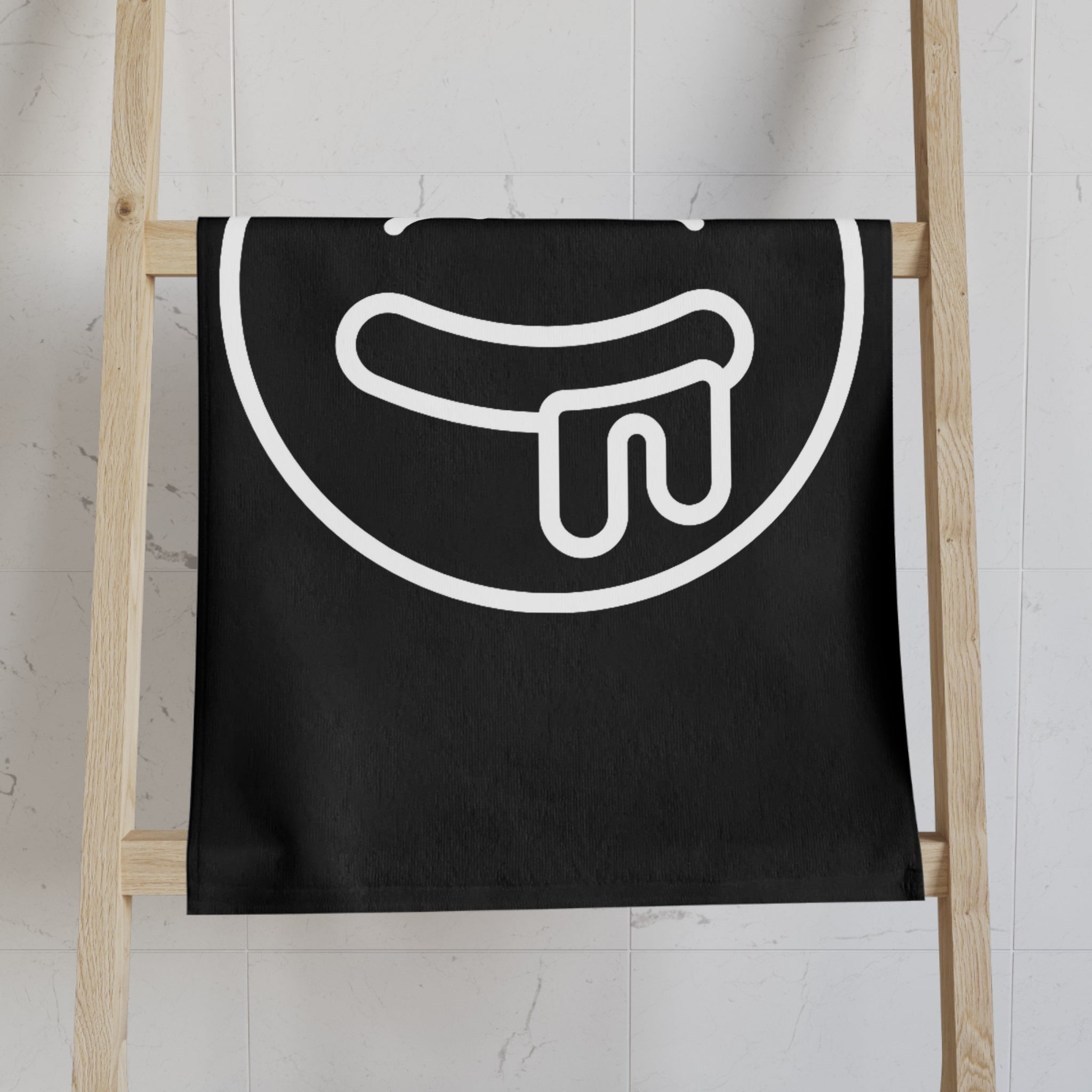 Drooling Emoji Black | Mix & Match Classic Fun-Flirty Loversâ Towels