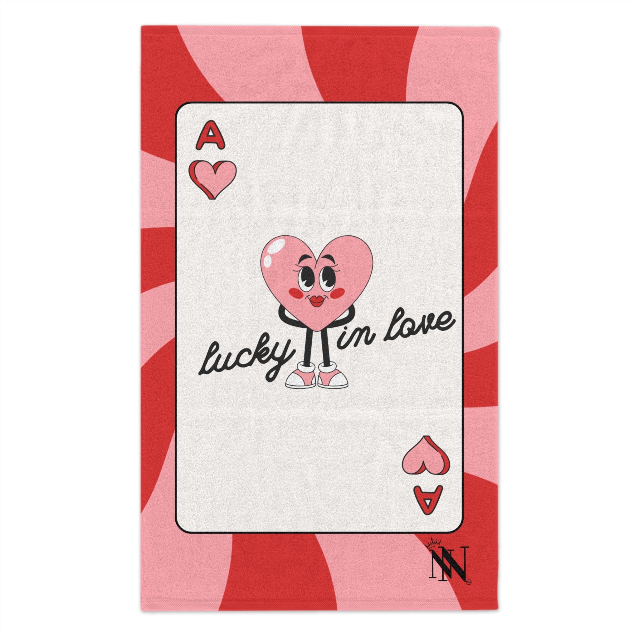 Lucky in Love Card | Mix & Match Soft Fun-Flirty Loversā Towels