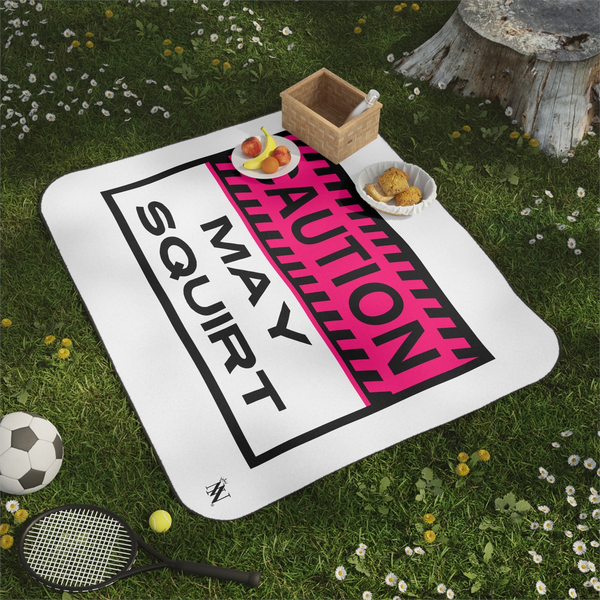 Caution: May Squirt | Mix Match Fun-Flirty Lovers’ Water-Resistant Blankets