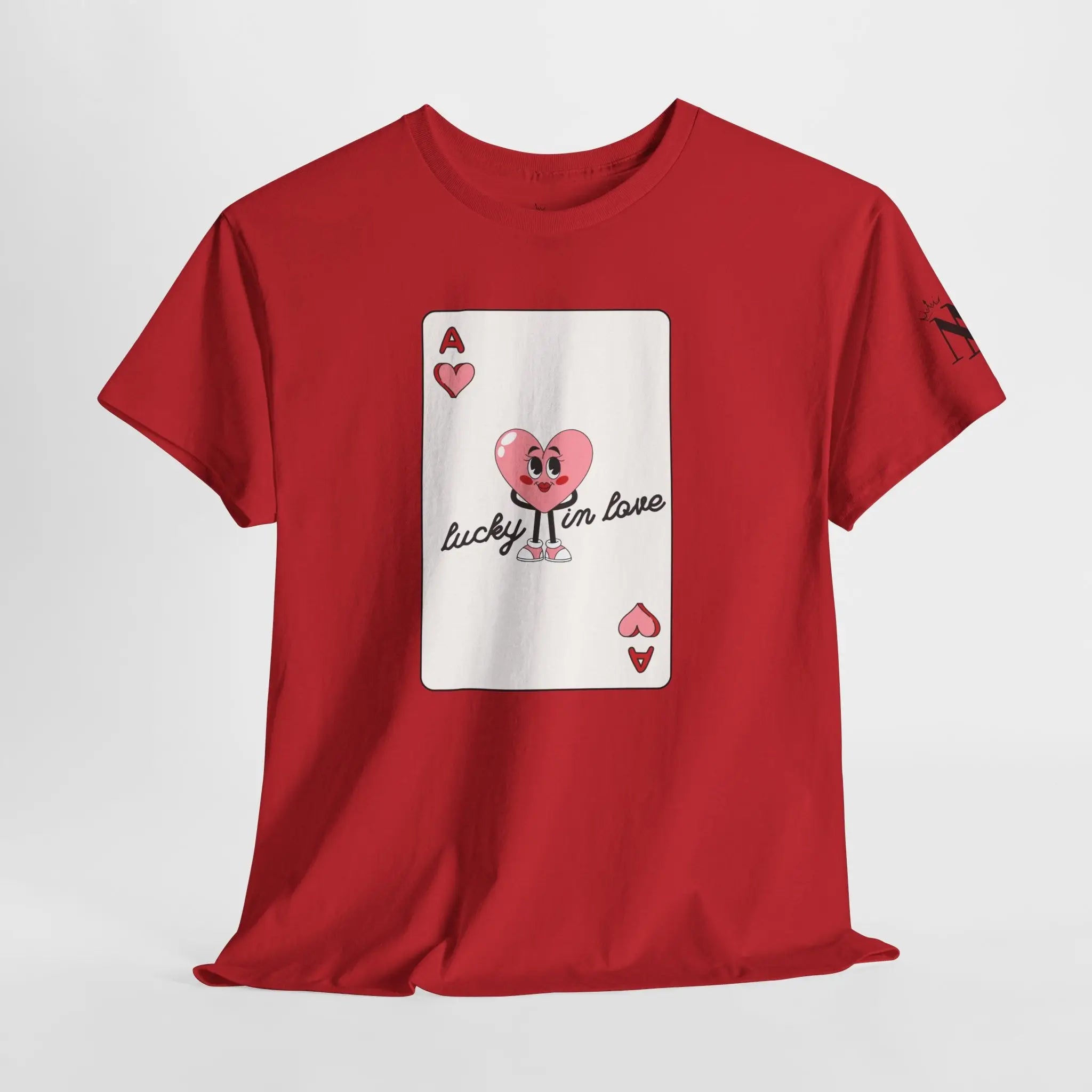 Lucky in Love Card | Mix & Match Cotton Unisex Fun-Flirty Lovers’ T-Shirts