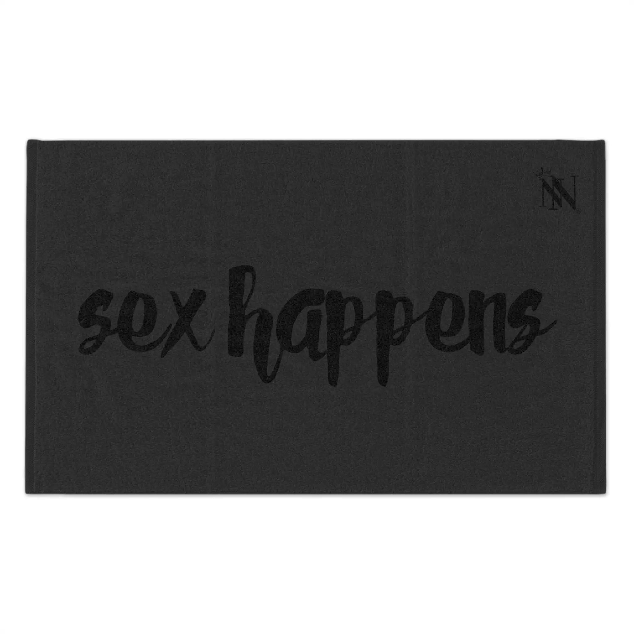 Sex Happens Dark Grey | Mix & Match Soft Fun-Flirty Lovers’ Towels
