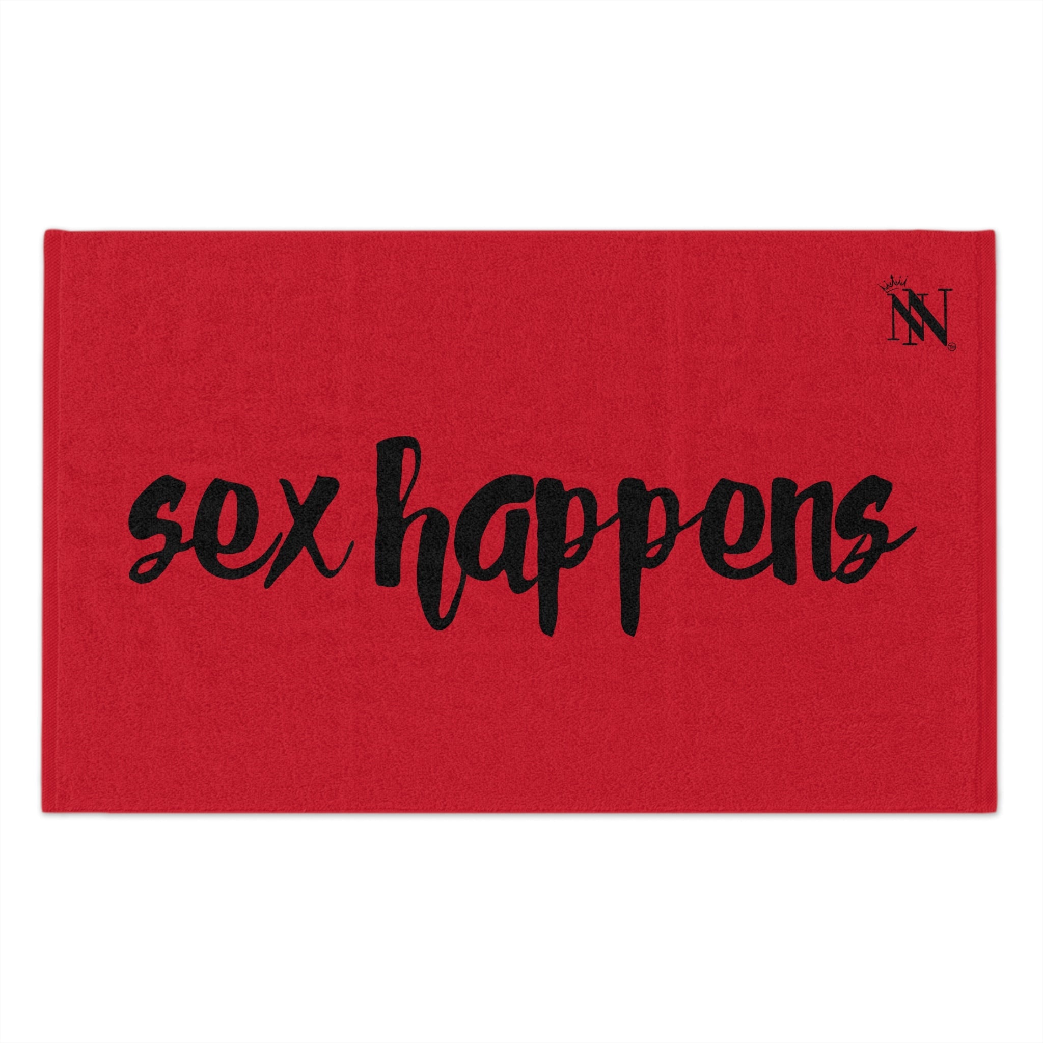 Sex Happens Red | Mix & Match Soft Fun-Flirty Lovers’ Towels