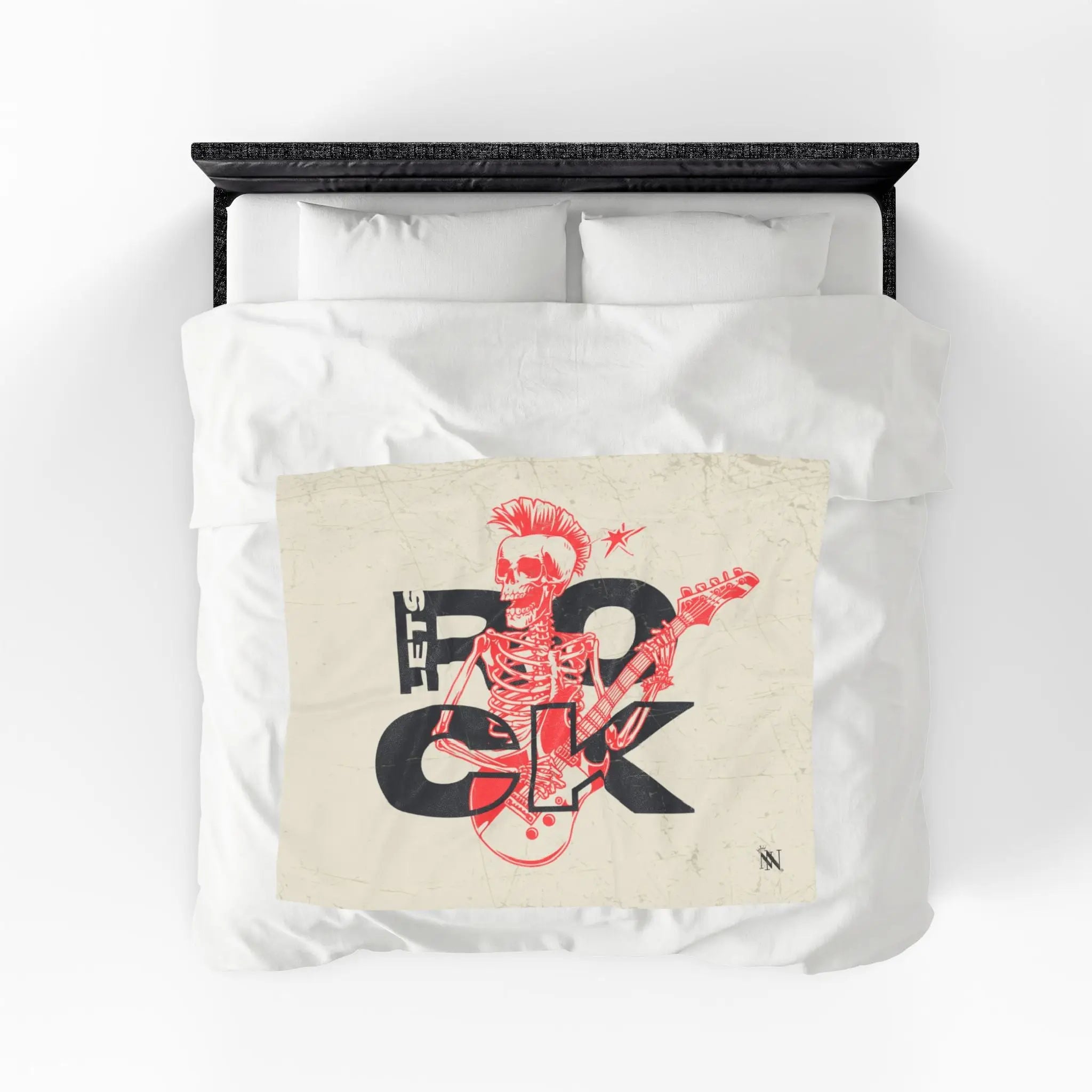 Let’s Rock Skull Rocker Blanket