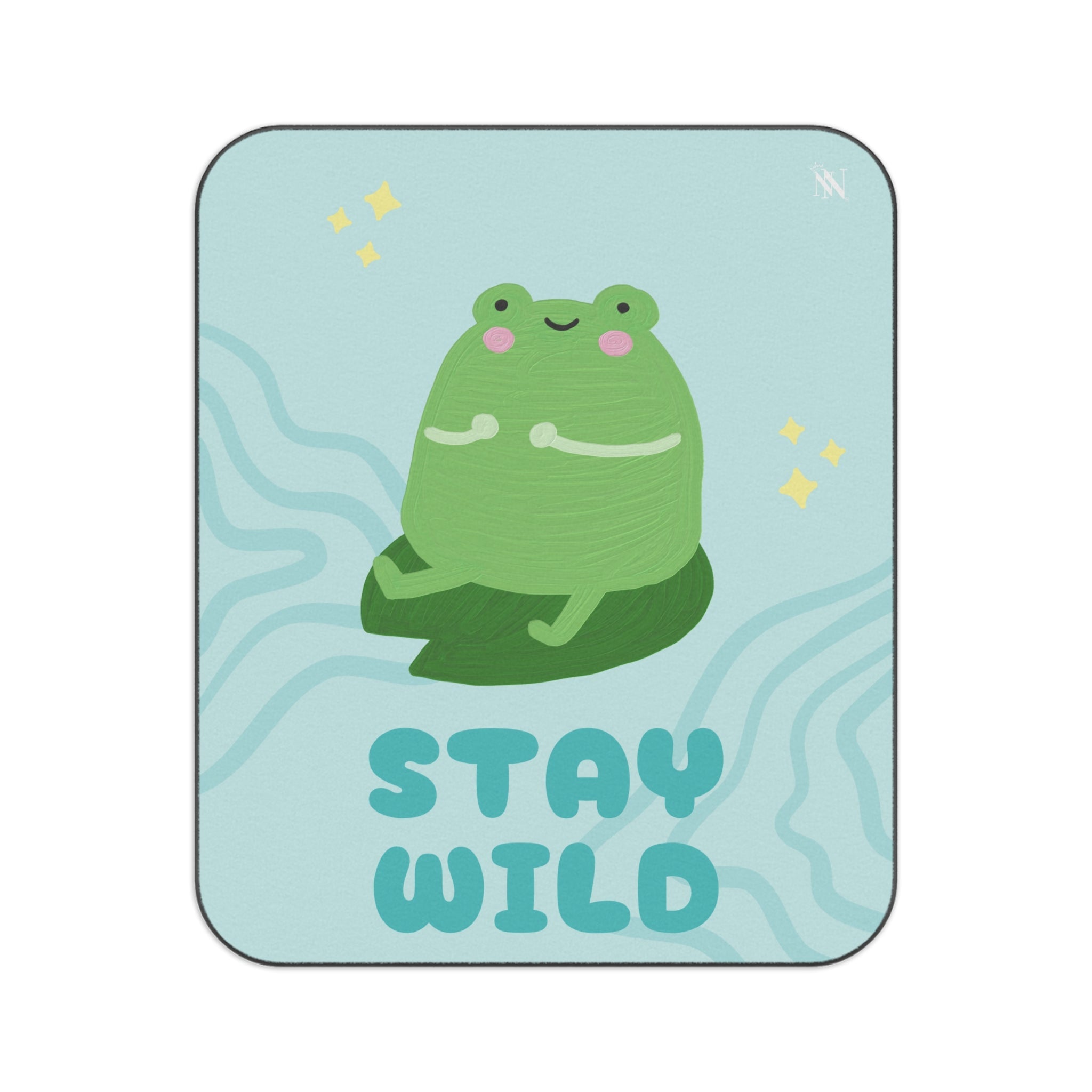 Stay Wild Cute Frog | Mix Match Fun-Flirty Lovers’ Water-Resistant Blankets