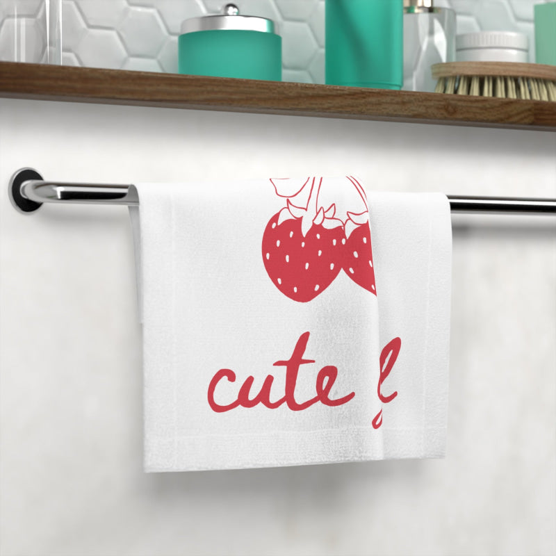 Cute Girl Strawberries | Mix & Match Lils’ Fun-Flirty Lovers’ Towels