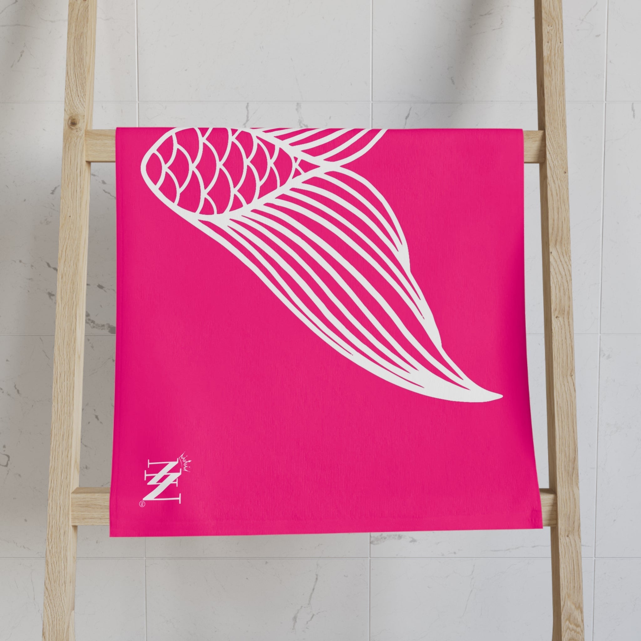 Mermaid Tail Signature Pink Cum Towel