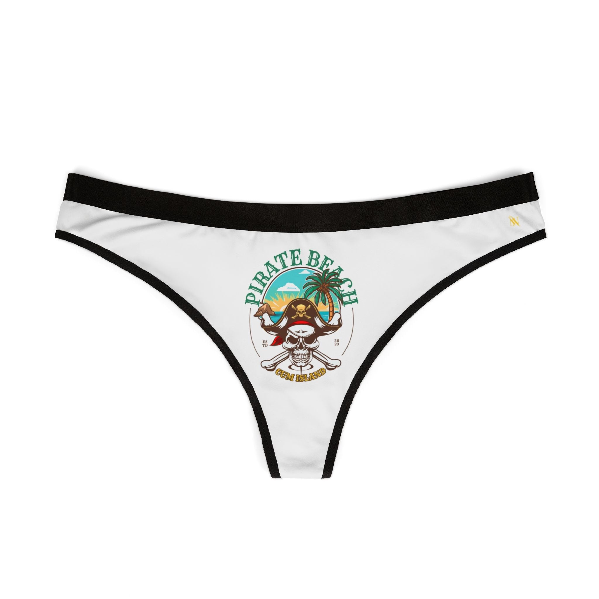 Cum Island Pirate Beach Sex Gifts Humor Naughty Women’s Thong