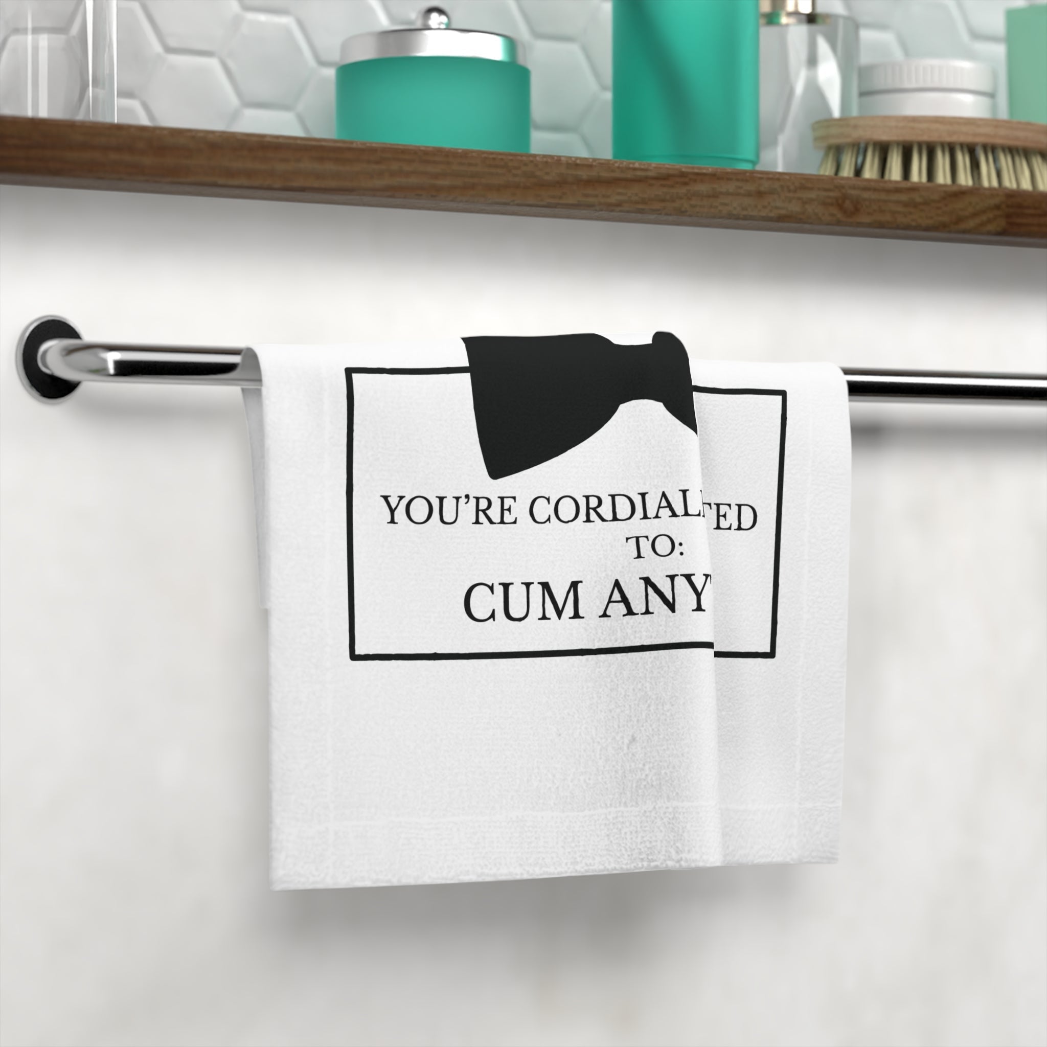 Cordially Invited Cum | Mix & Match Lils’ Fun-Flirty Lovers’ Towels