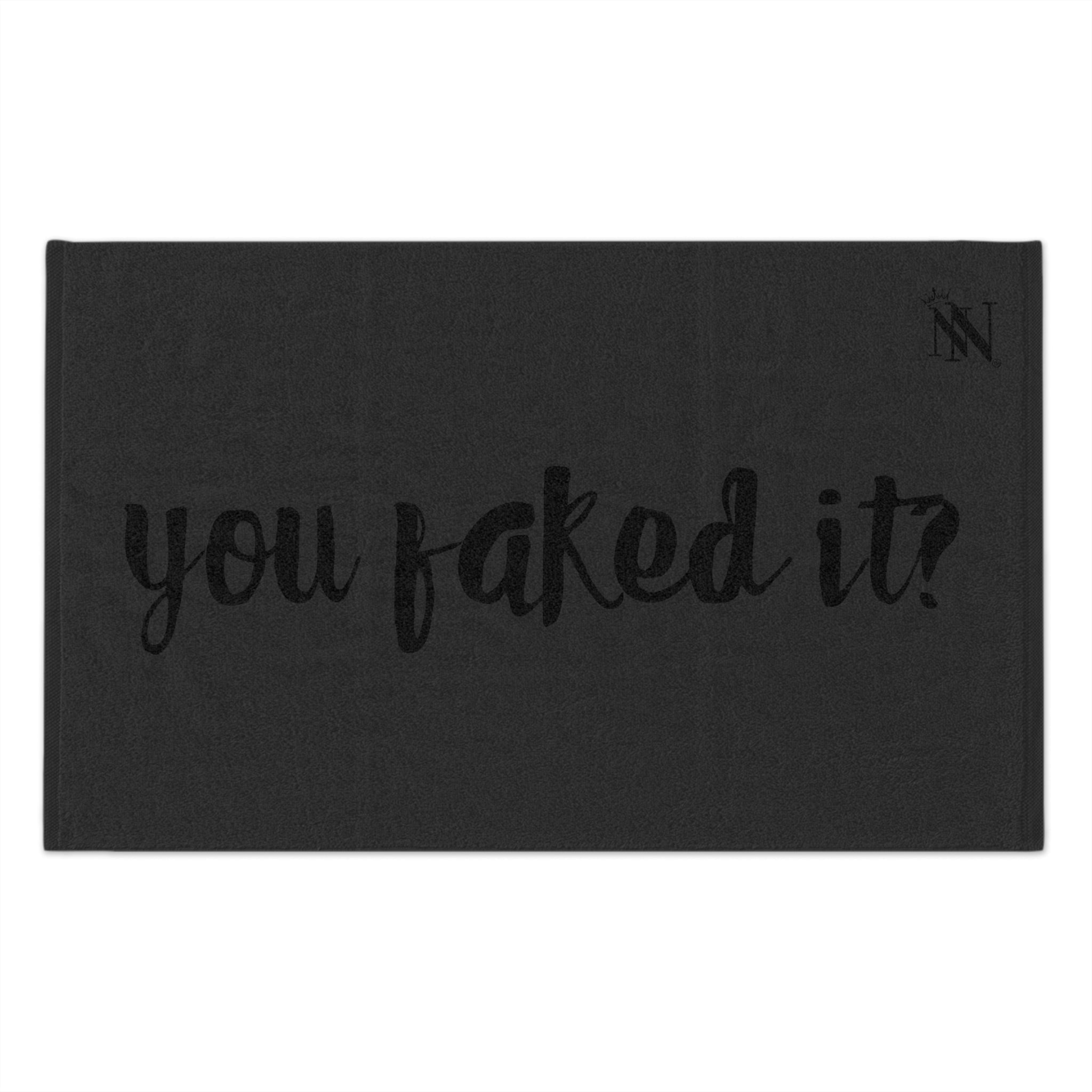 You Faked It? Dark Grey | Mix & Match Soft Fun-Flirty Lovers’ Towels