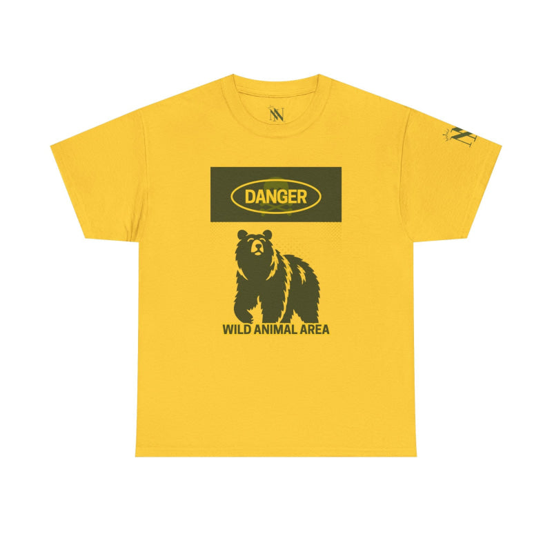 Danger Wild Animal Area | Mix & Match Cotton Unisex Fun-Flirty Lovers’ T-Shirts