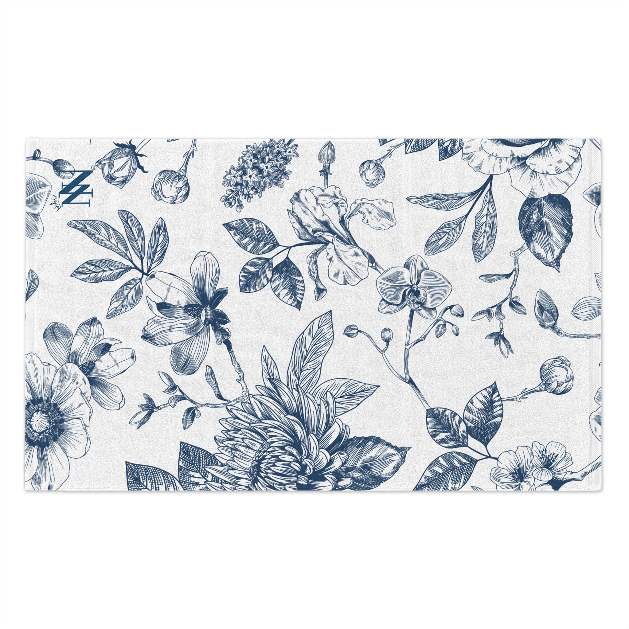 Pretty Blue Floral | Mix & Match Soft Fun-Flirty Lovers’ Towels