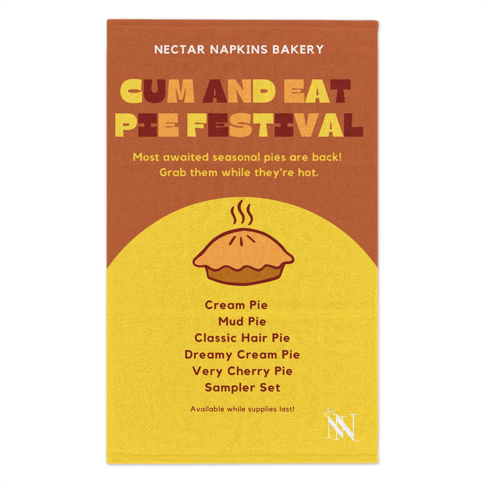 Cum Eat Pie Festival | Mix & Match Soft Fun-Flirty Lovers’ Towels