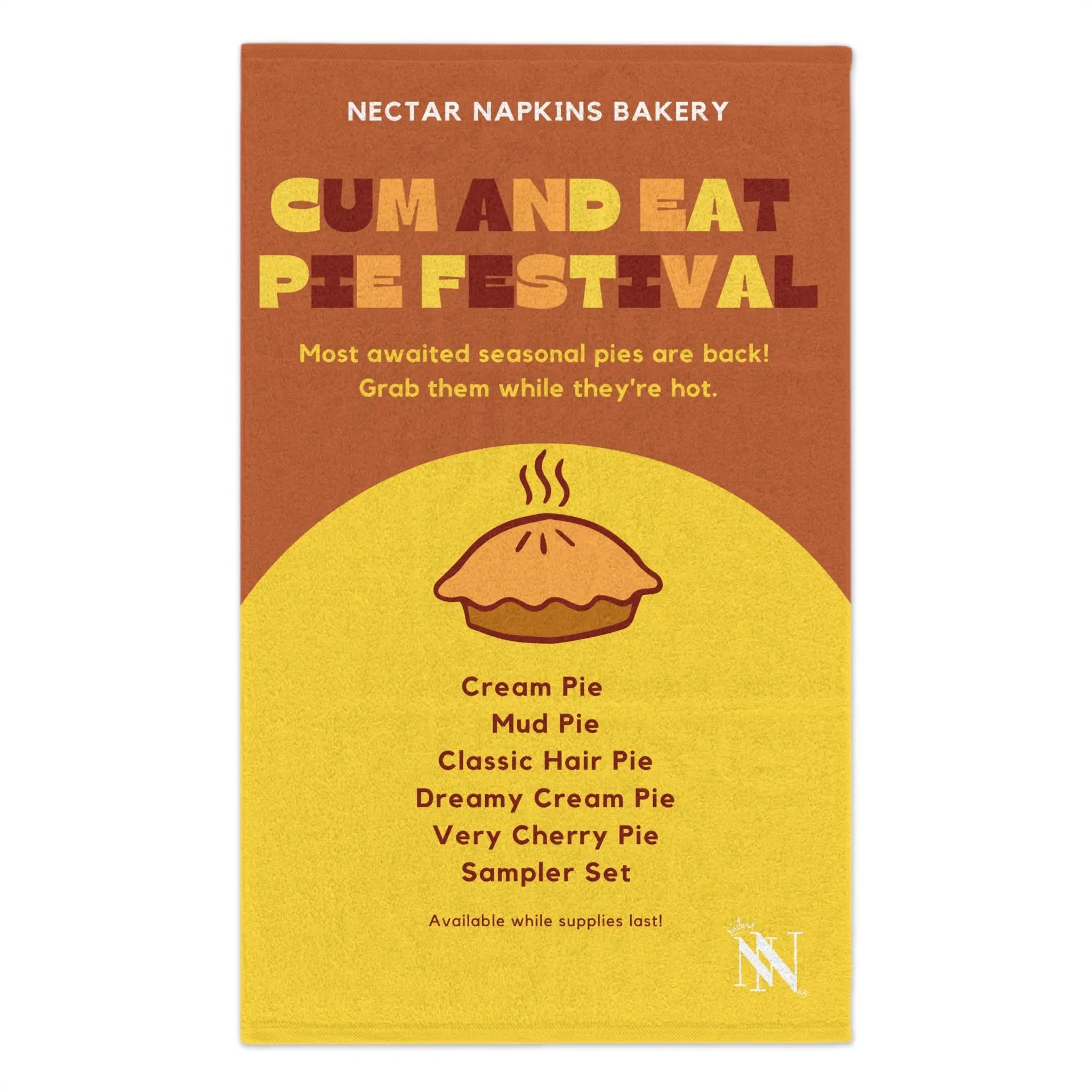 Cum Eat Pie Festival | Mix & Match Soft Fun-Flirty Lovers’ Towels