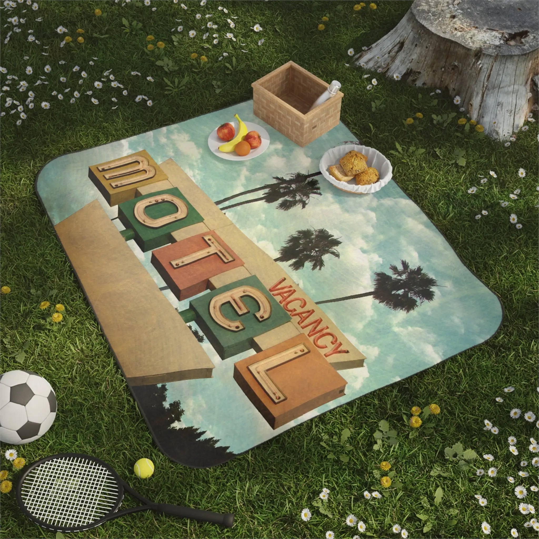 Retro Motel Vacancy Sex Blanket