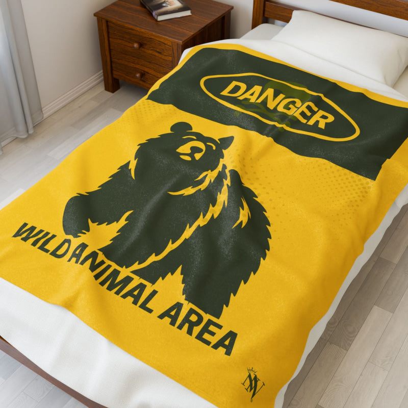 Danger Wild Animal Area | Mix & Match Soft Fun-Flirty Lovers’ Blankets