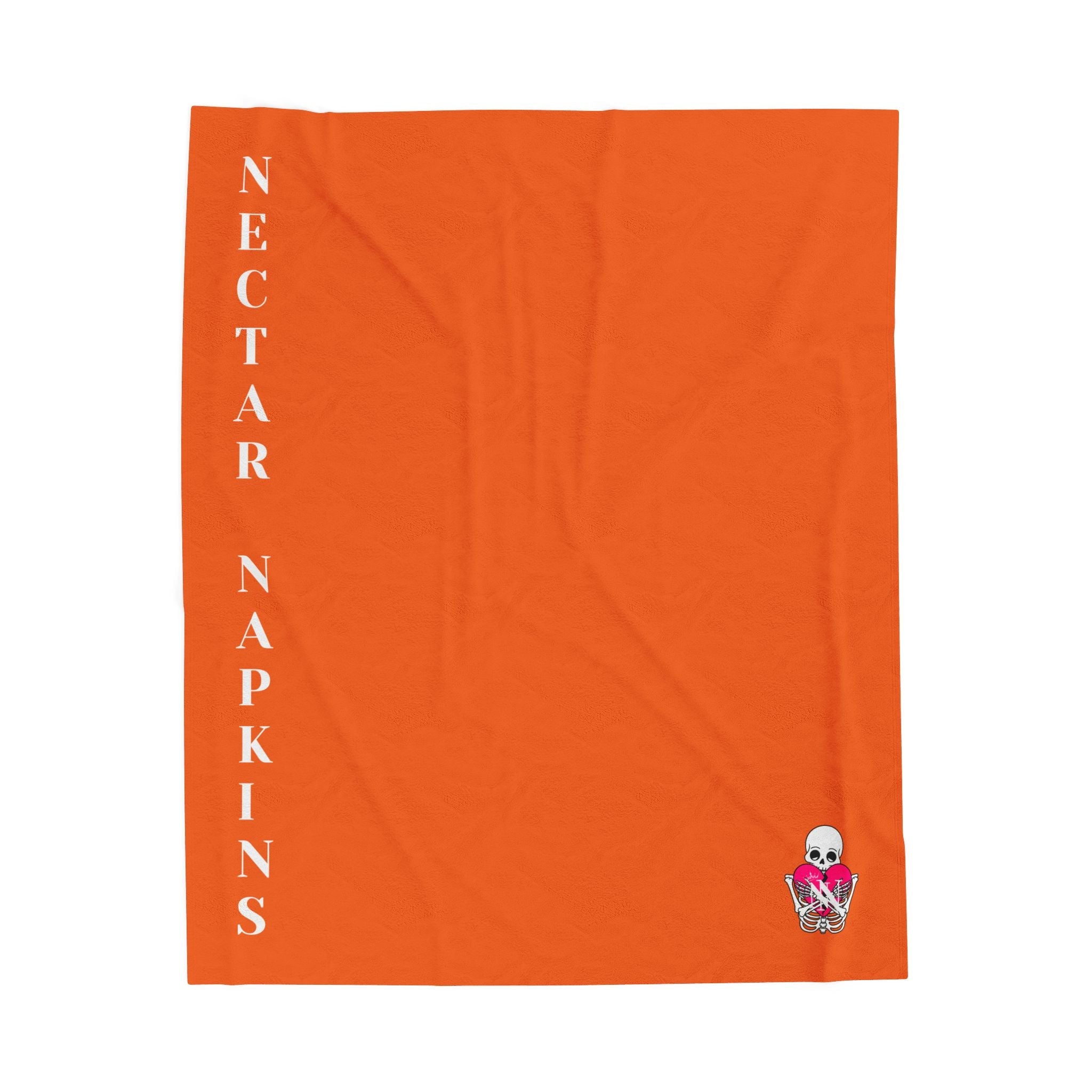 Nectar Napkins Brand Orange Love Blanket