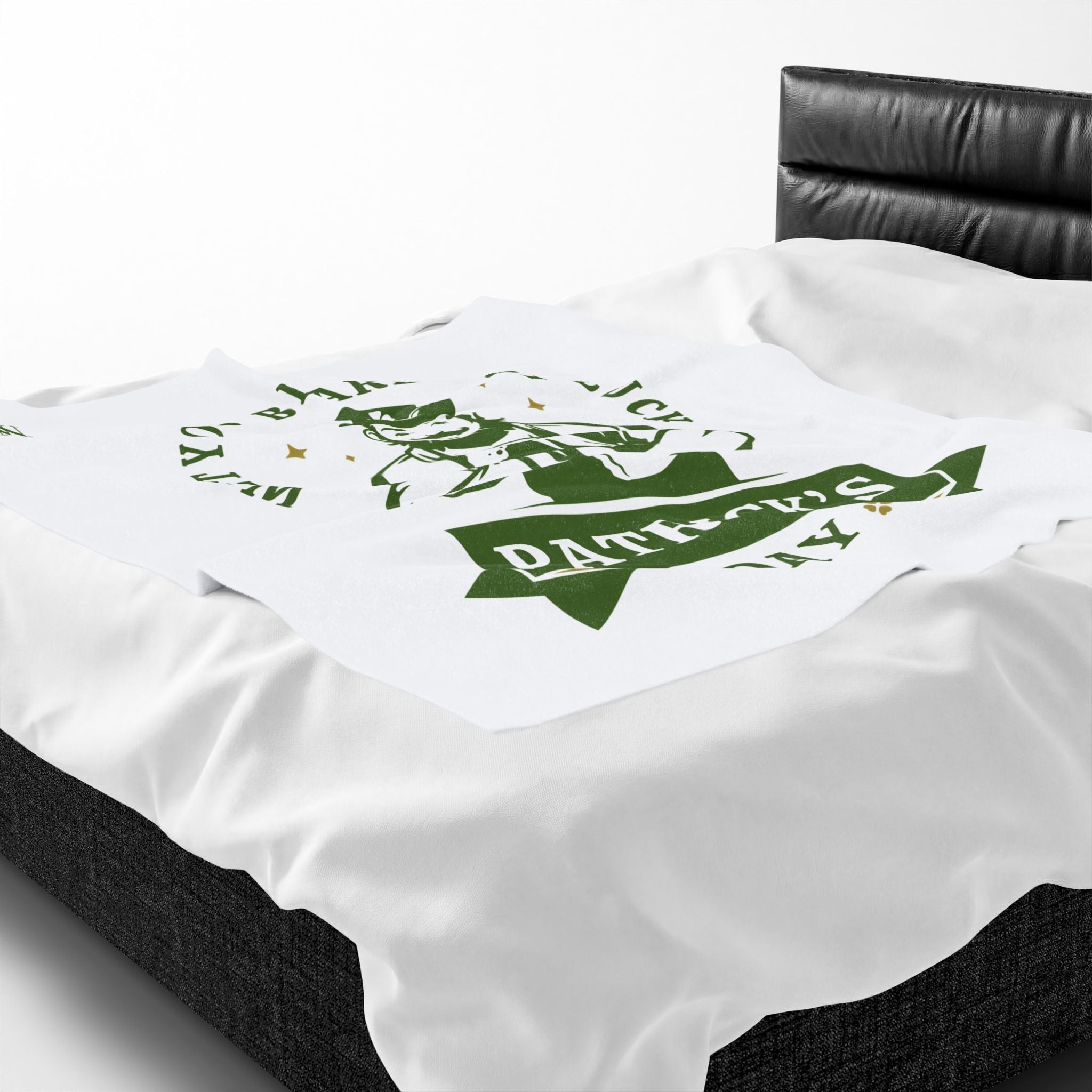Wet Your Beard for Luck Patrickās Day Couple Romantic Gifts Silky Soft Love Blanket