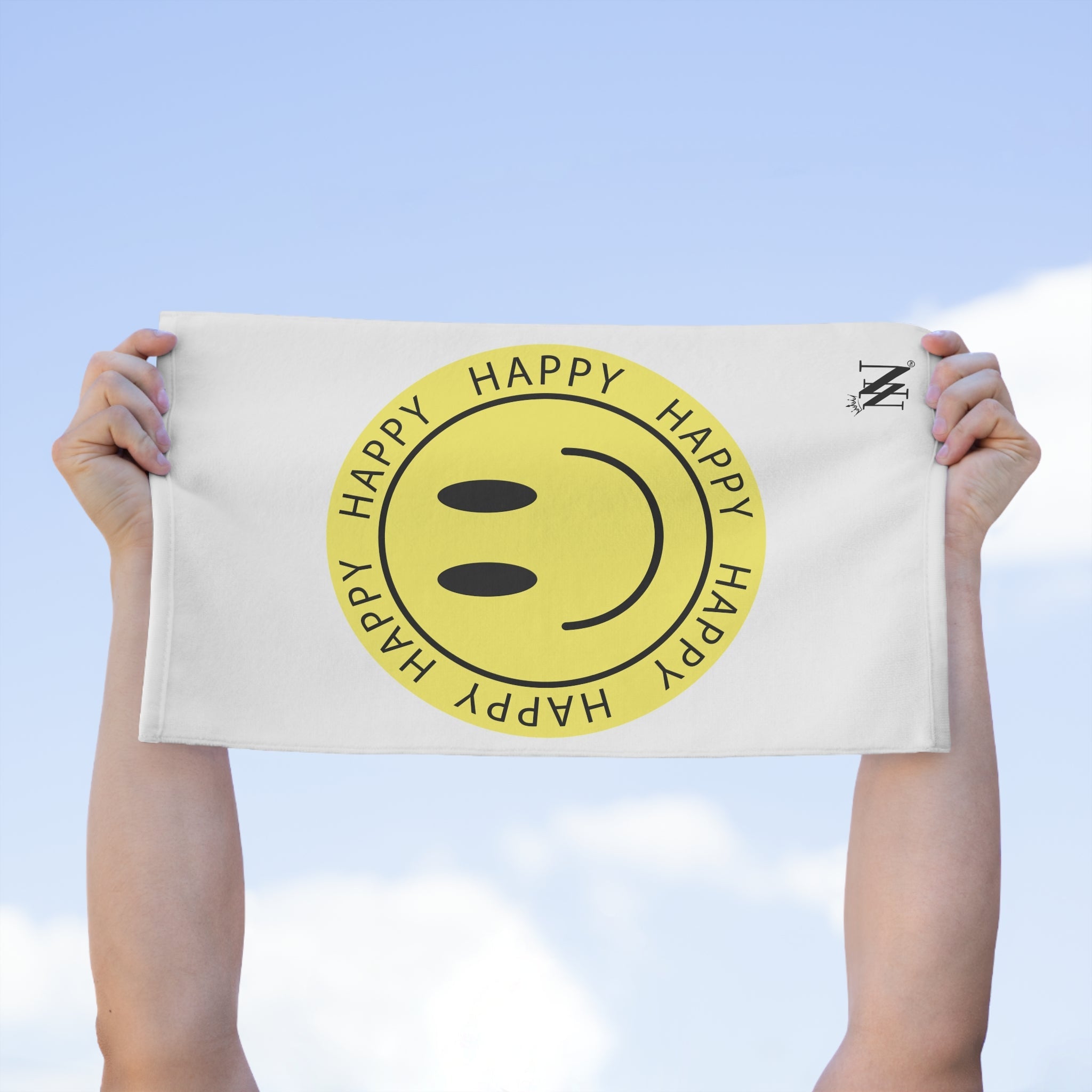 Happy Face Sticker Sex Towel