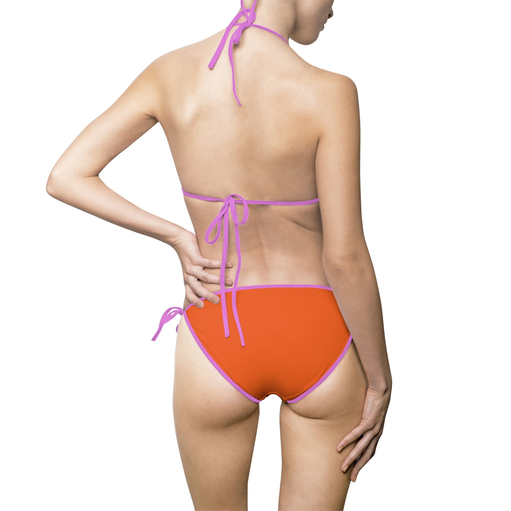 Signature Pink Orange | Mix & Match Fun-Flirty Lovers’ String Bikinis