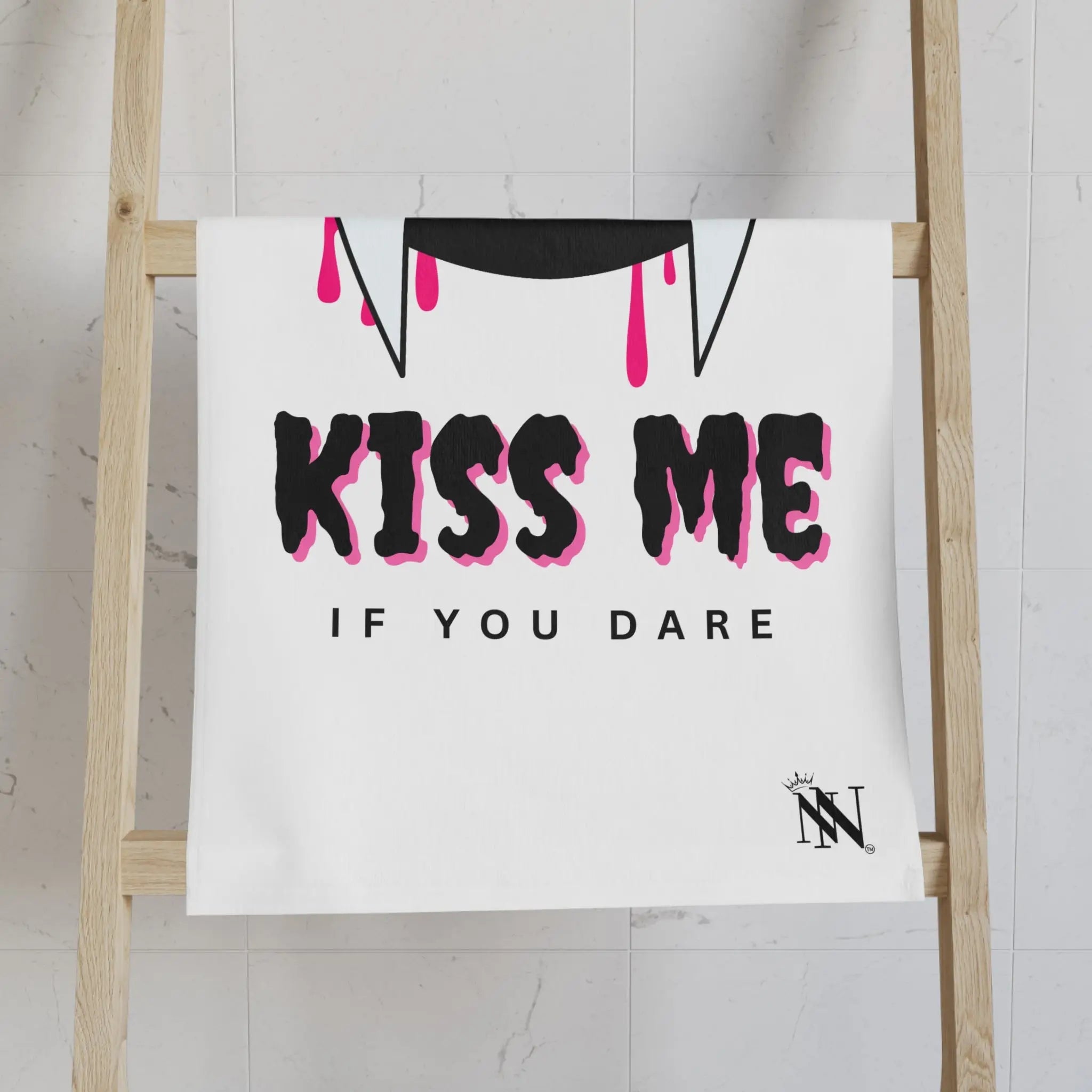 Kiss Me if You Dare | Mix & Match Original Fun-Flirty Lovers’ Towels