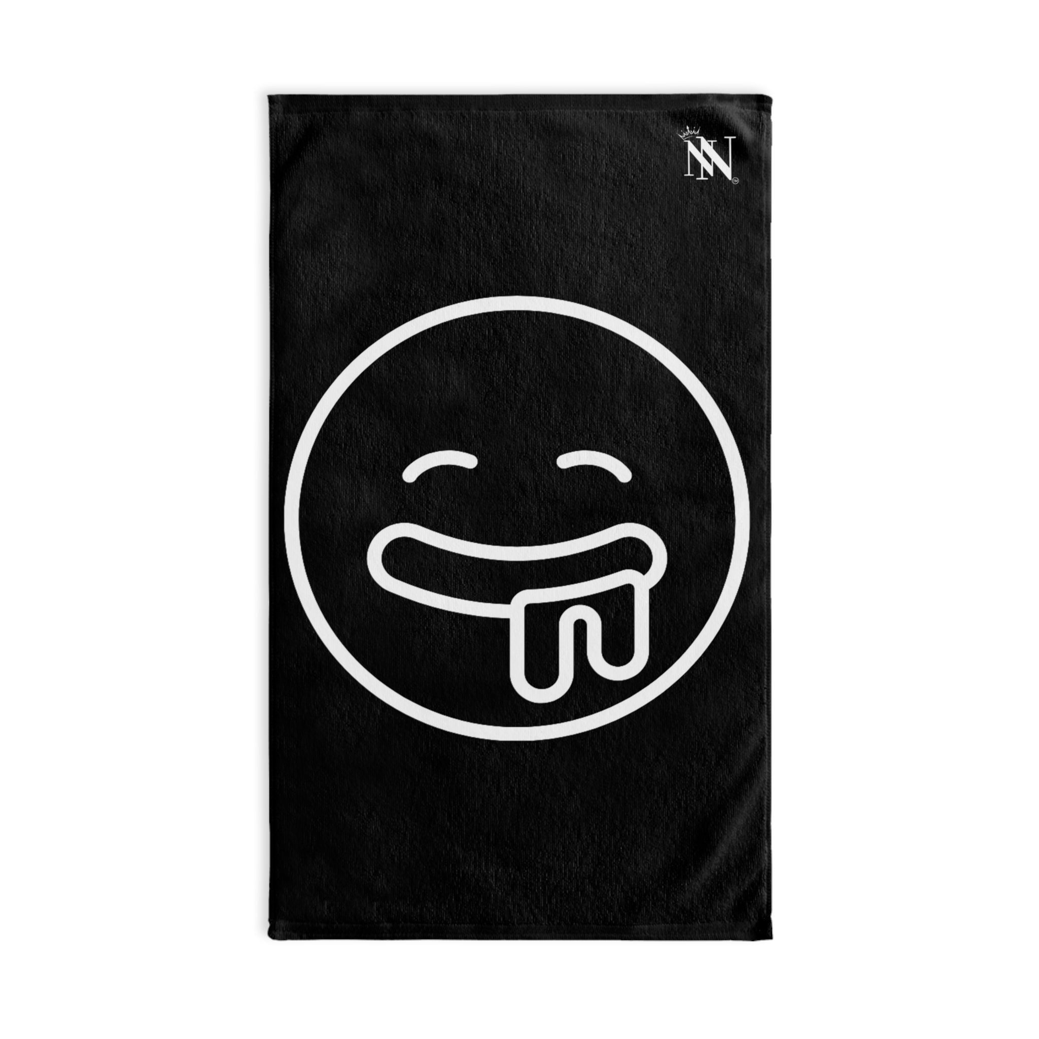 Drooling Emoji Black | Mix & Match Classic Fun-Flirty Loversâ Towels