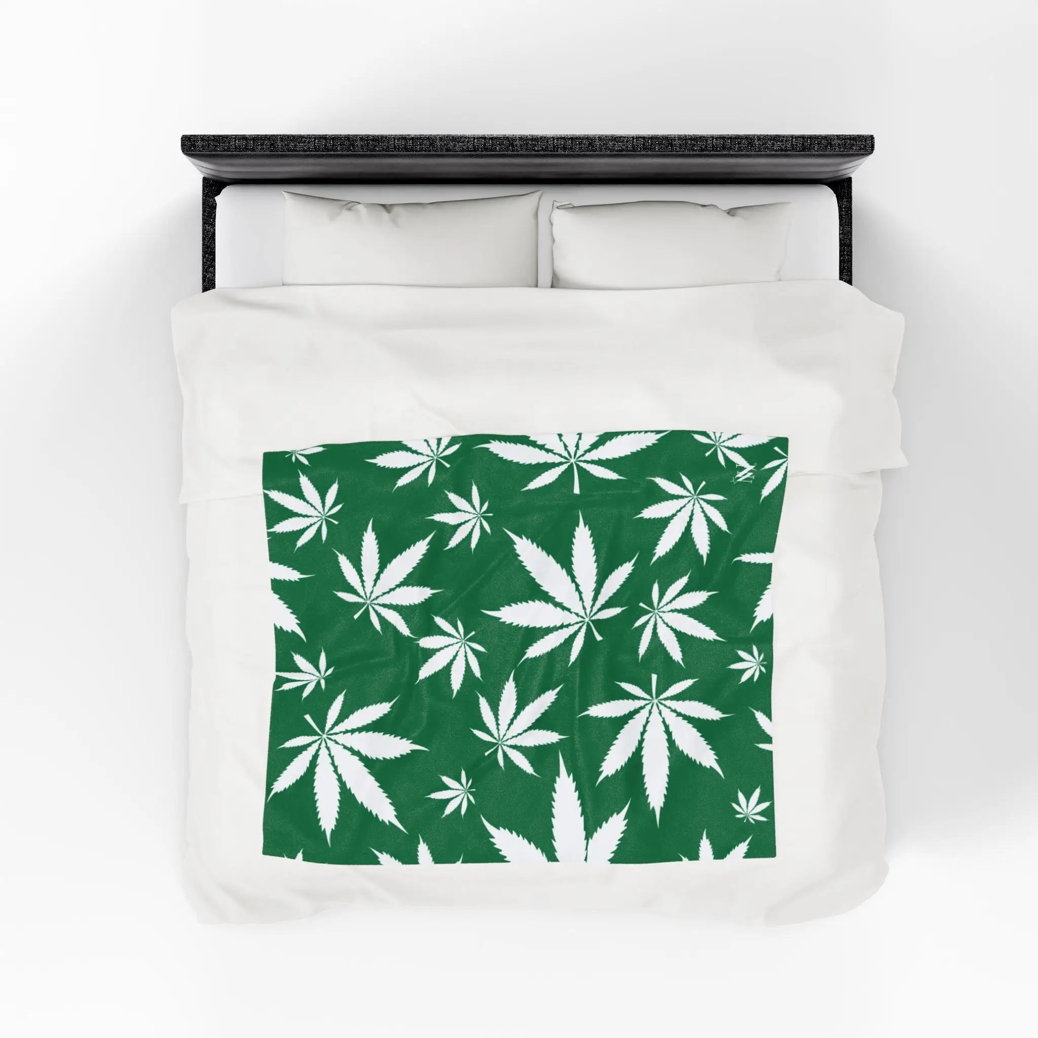 Cannabis Love Green | Mix & Match Fun-Flirty Lovers’ Blankets
