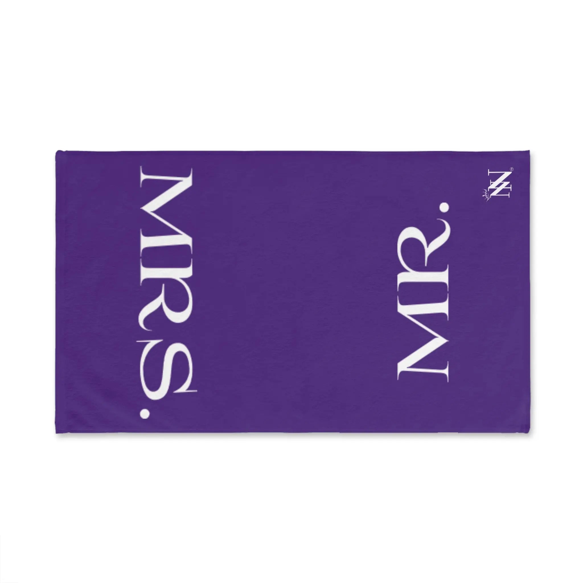 Mr Mrs Shareable Purple | Mix & Match Classic Fun-Flirty Lovers’ Towels