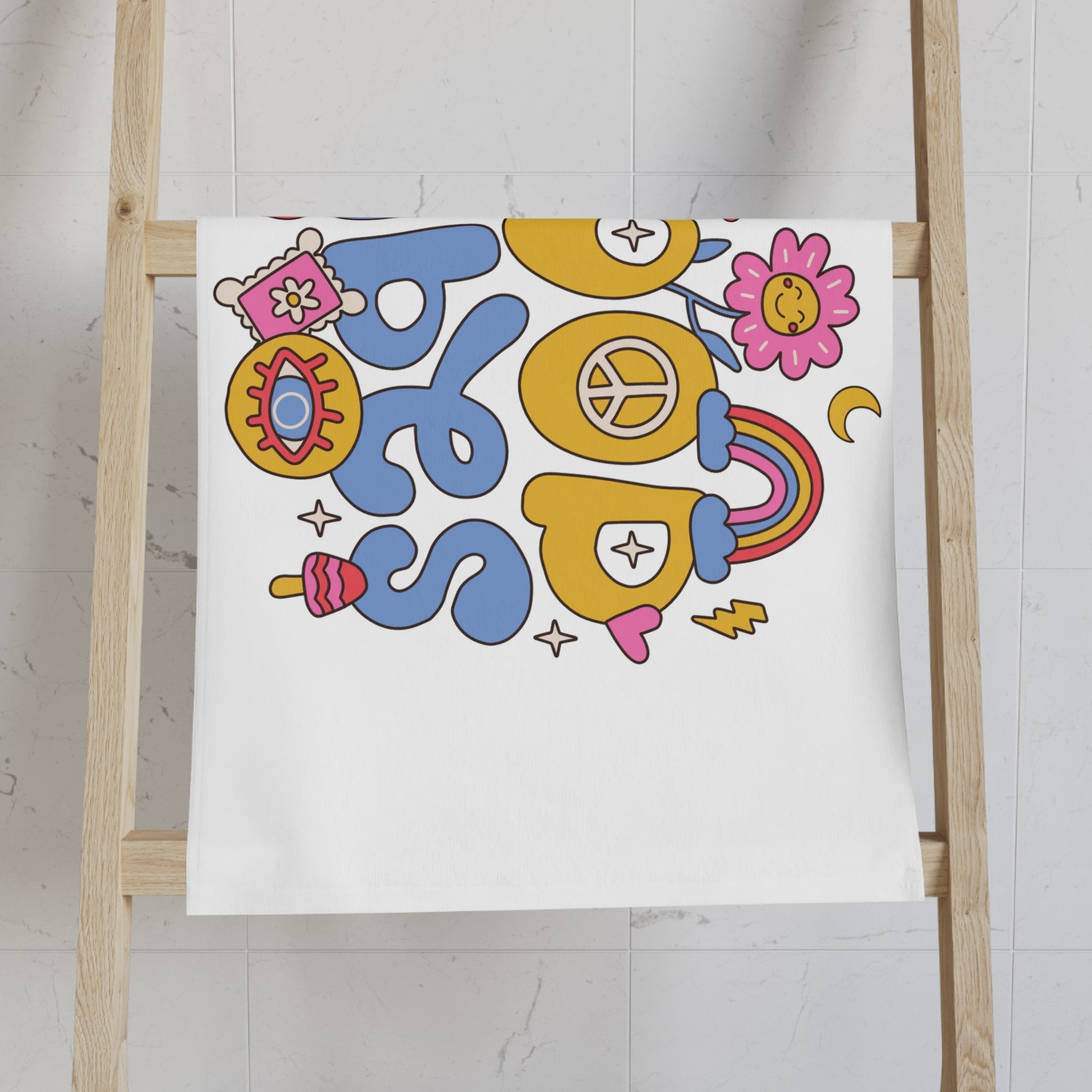 Good Vibes Hippie Flower Cum Towel