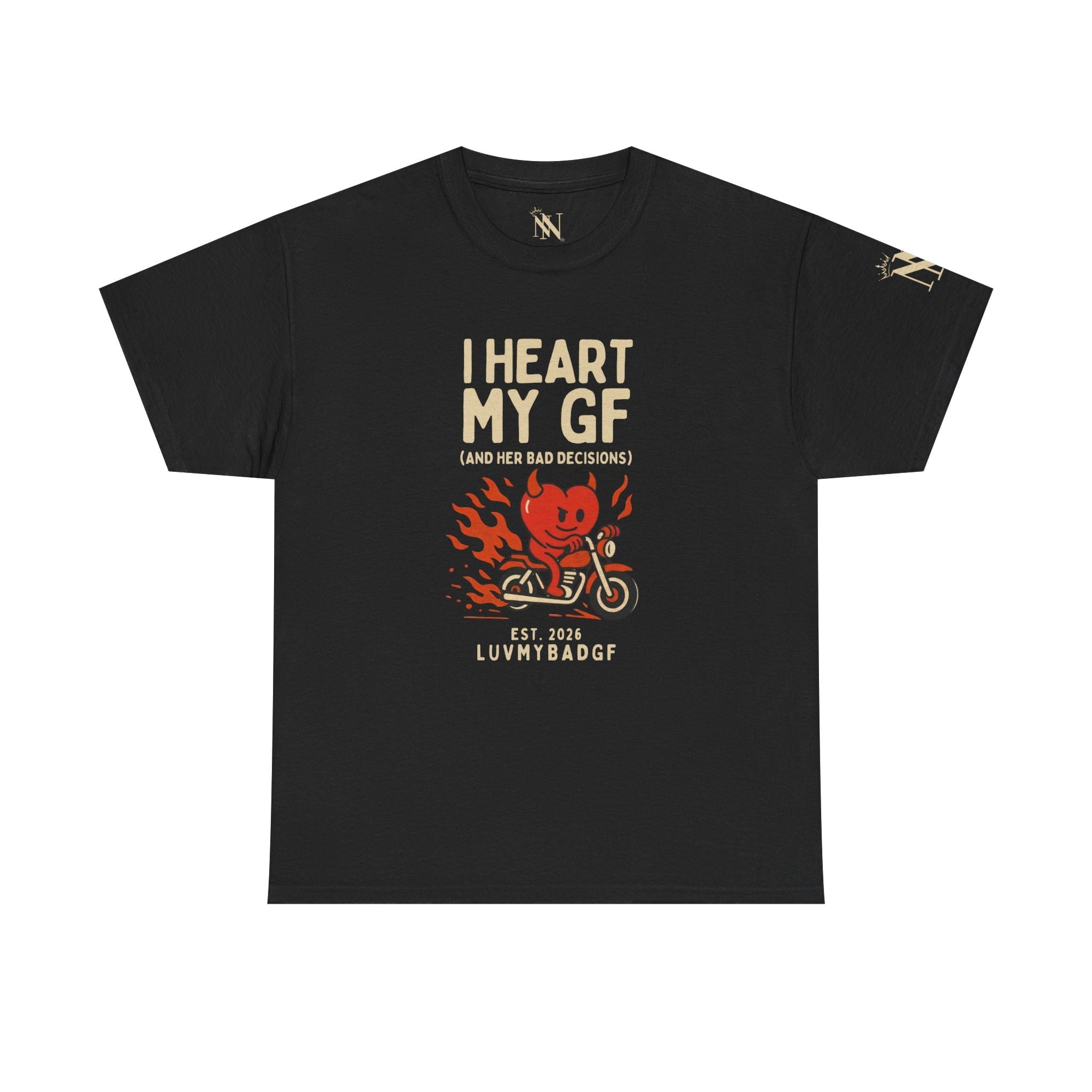 I Heart My GF | Mix & Match Cotton Unisex Fun-Flirty Lovers’ T-Shirts