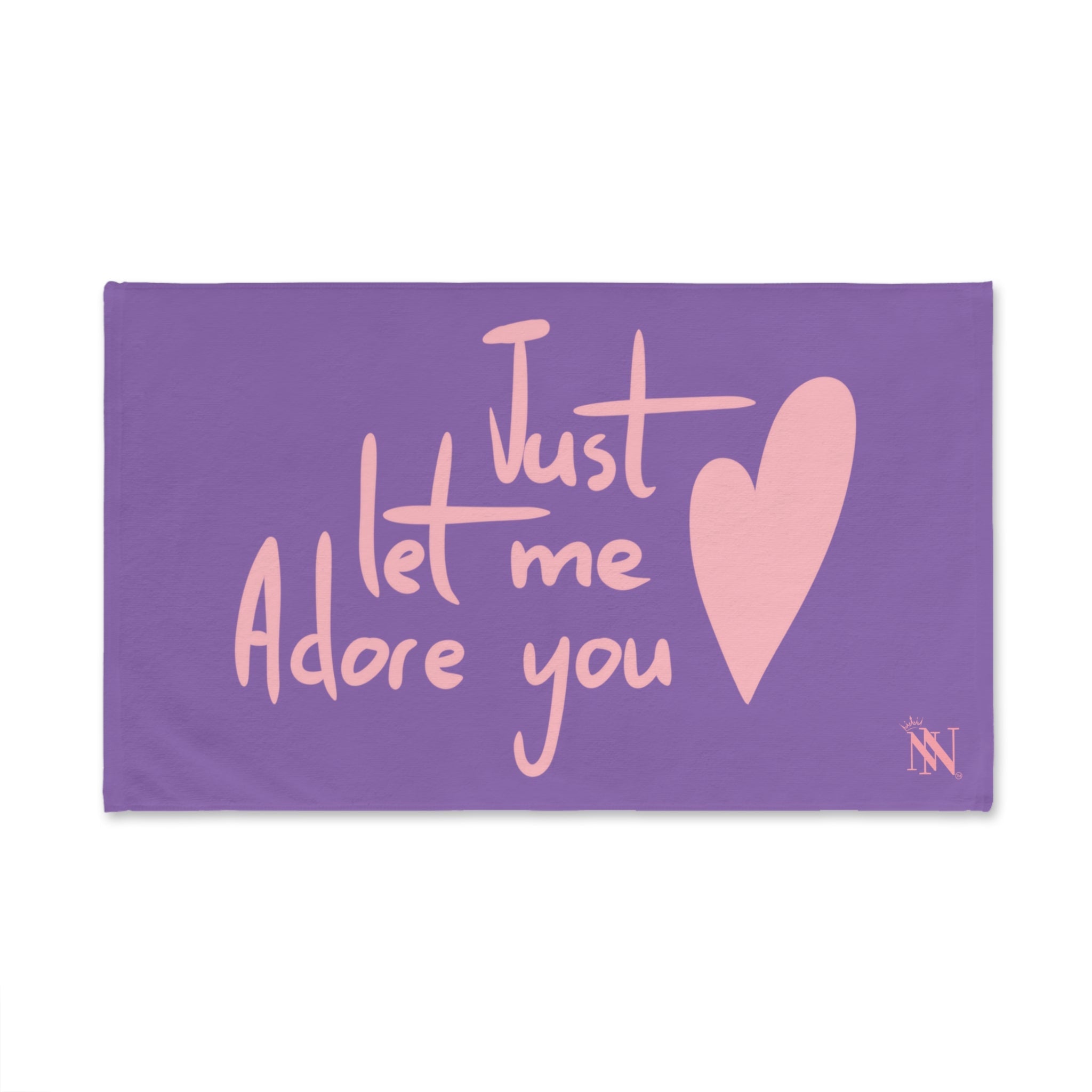 Just Let Me Adore You Lavendar | Mix & Match Classic Fun-Flirty Lovers’ Towels
