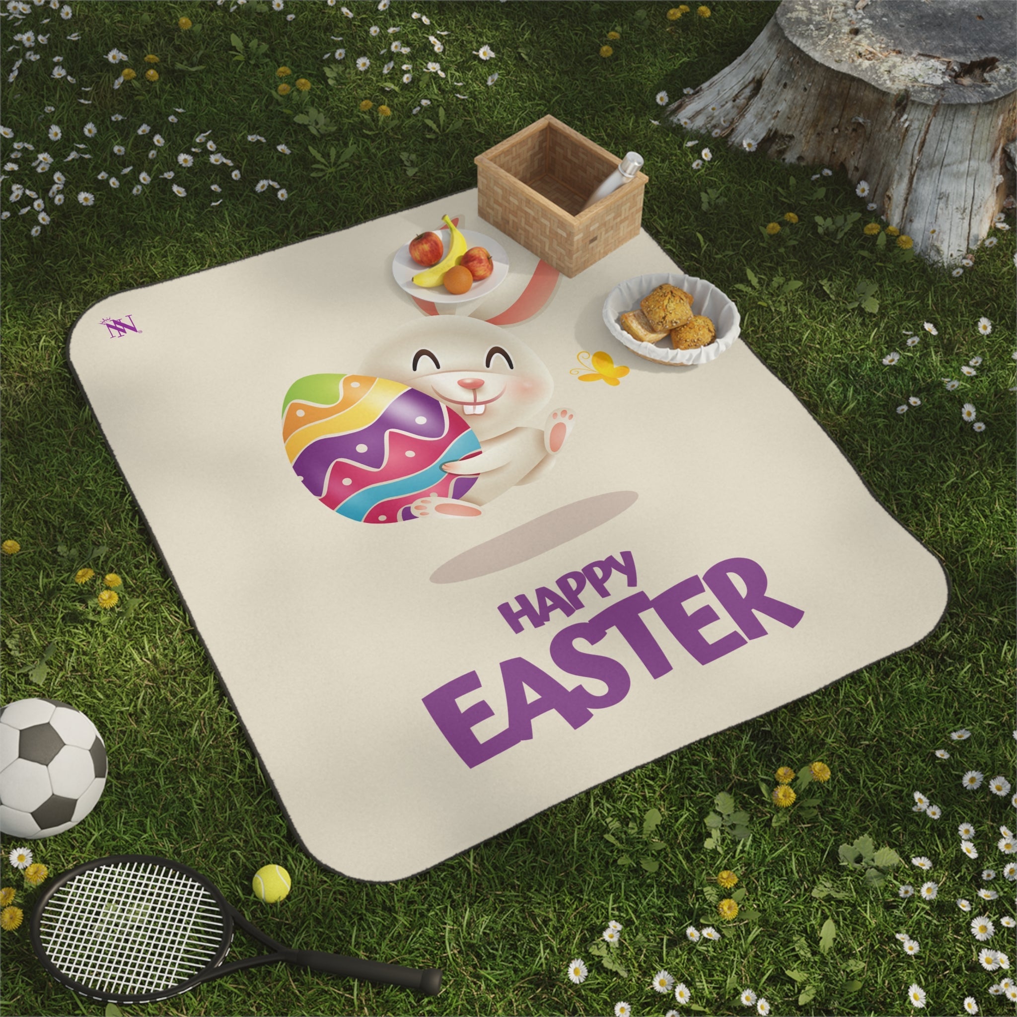 Happy Easter Bunny | Mix Match Fun-Flirty Lovers’ Water-Resistant Blankets