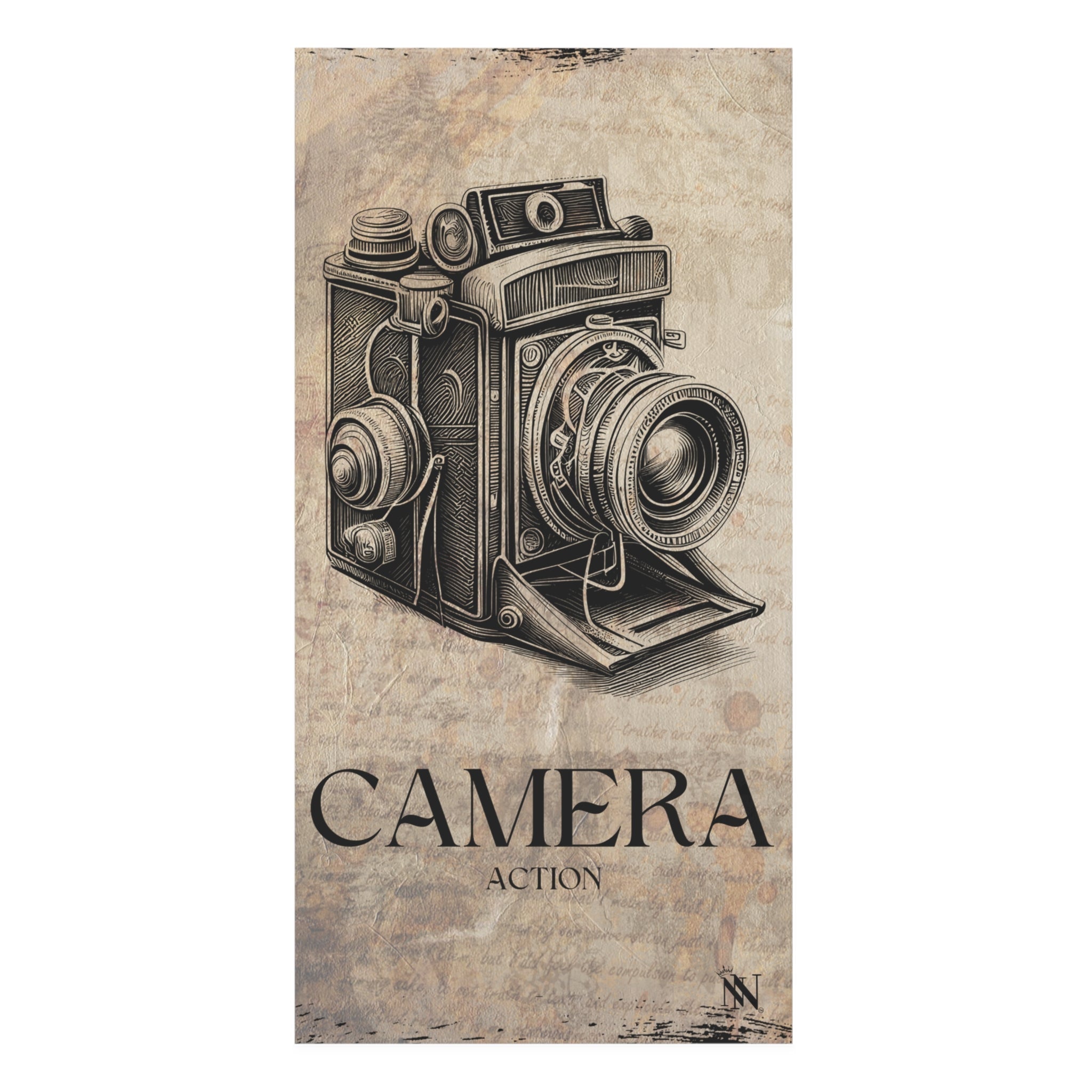 Vintage Camera Action | Mix & Match XL Fun-Flirty Lovers’ Towels