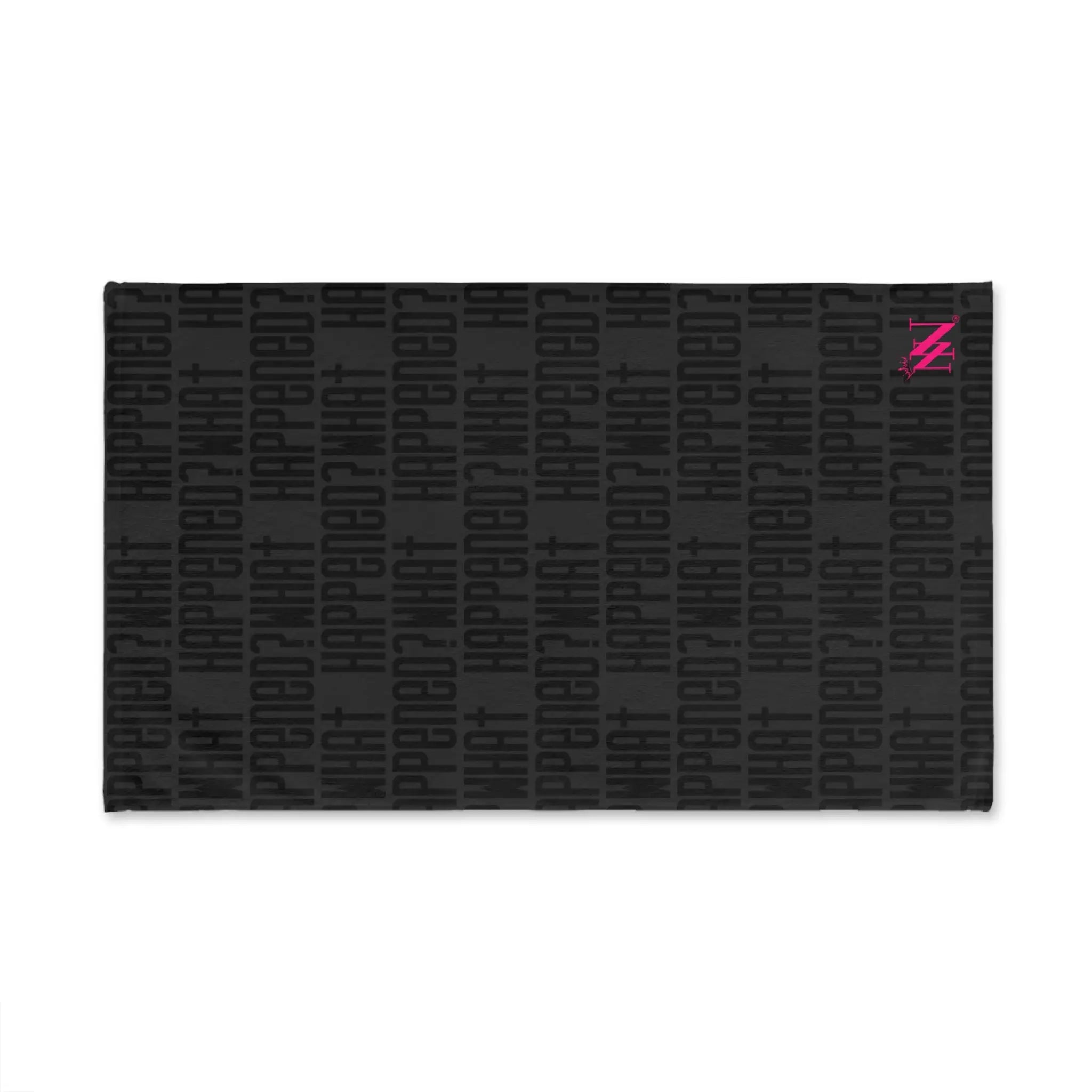 What Happened? Patterned Dark Grey | Nectar Napkins Classic Fun-Flirty Lovers’ Towels