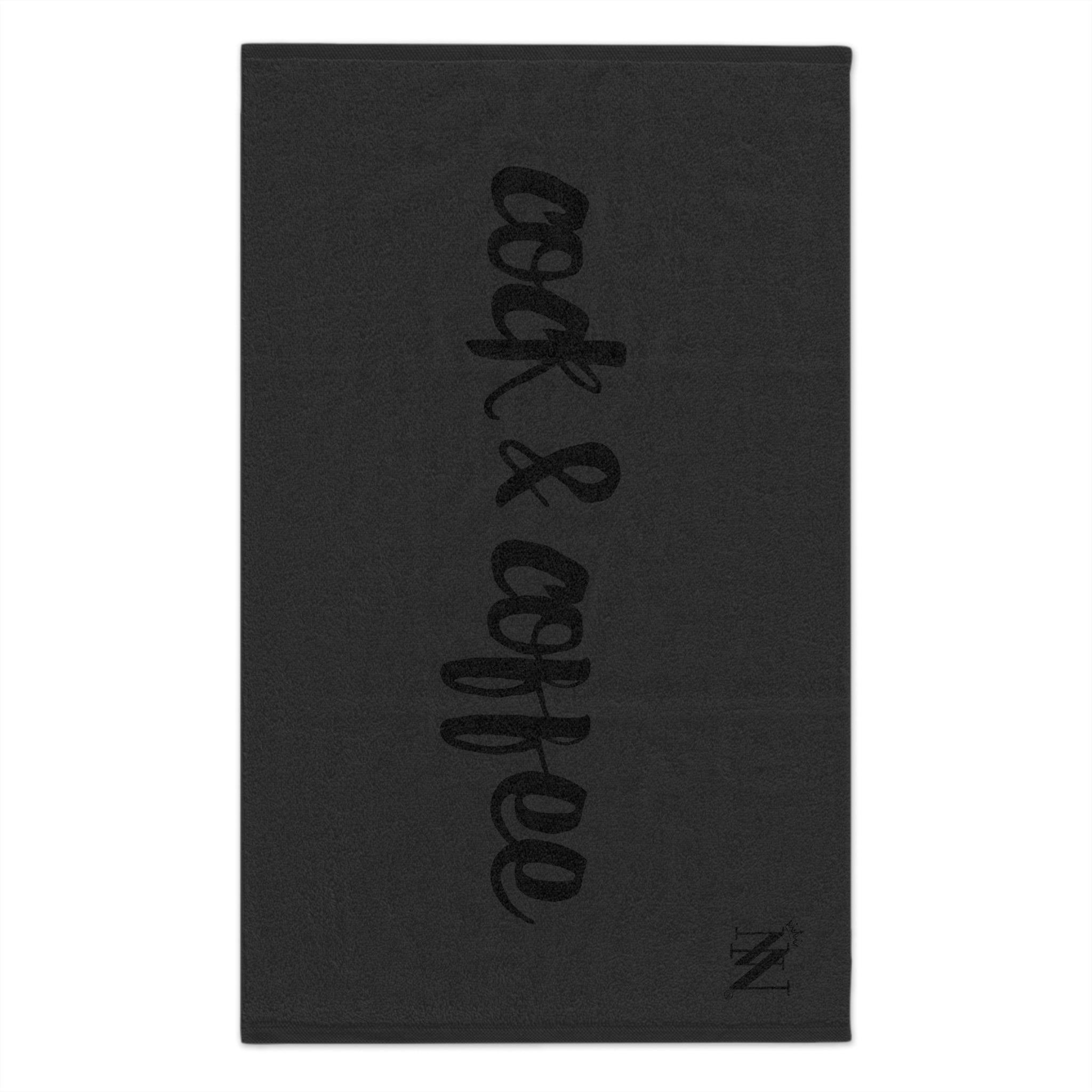 Cock & Coffee Dark Grey | Mix & Match Soft Fun-Flirty Lovers’ Towels