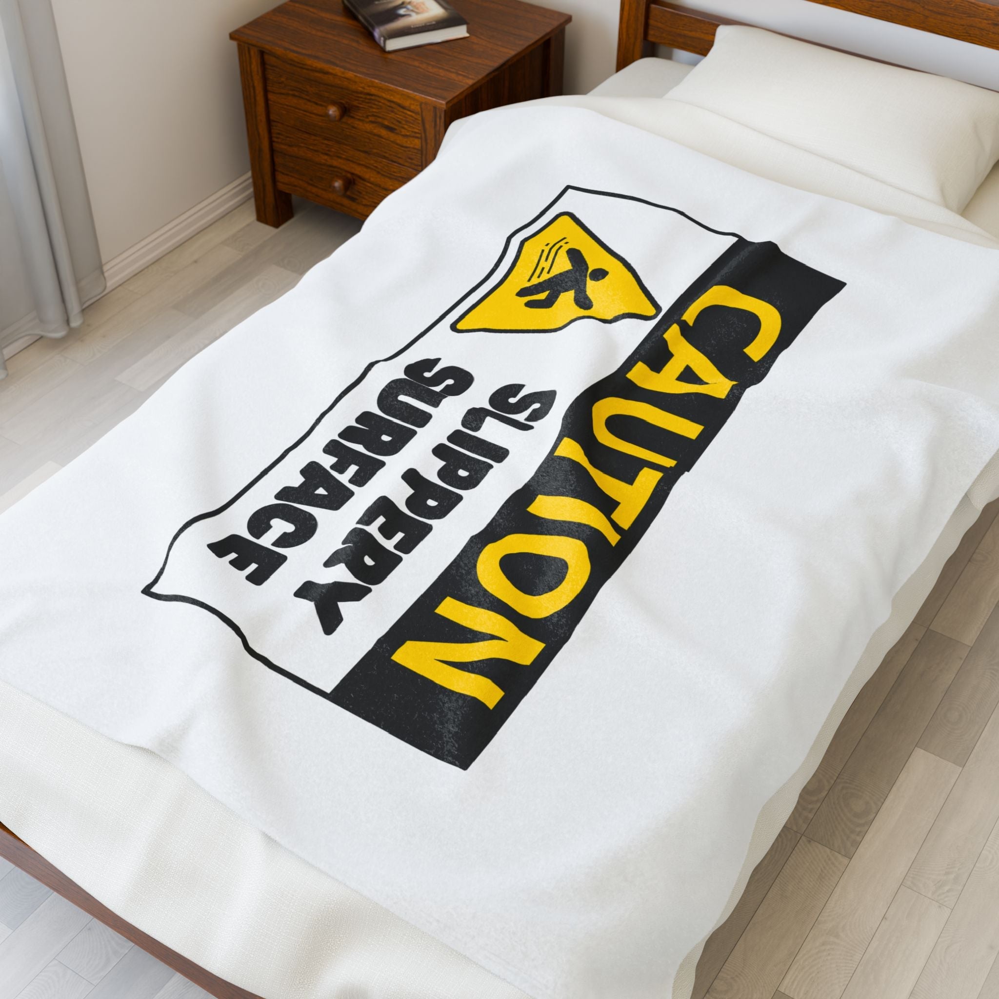 Caution: Slippery Surface | Mix & Match Soft Fun-Flirty Lovers’ Blankets