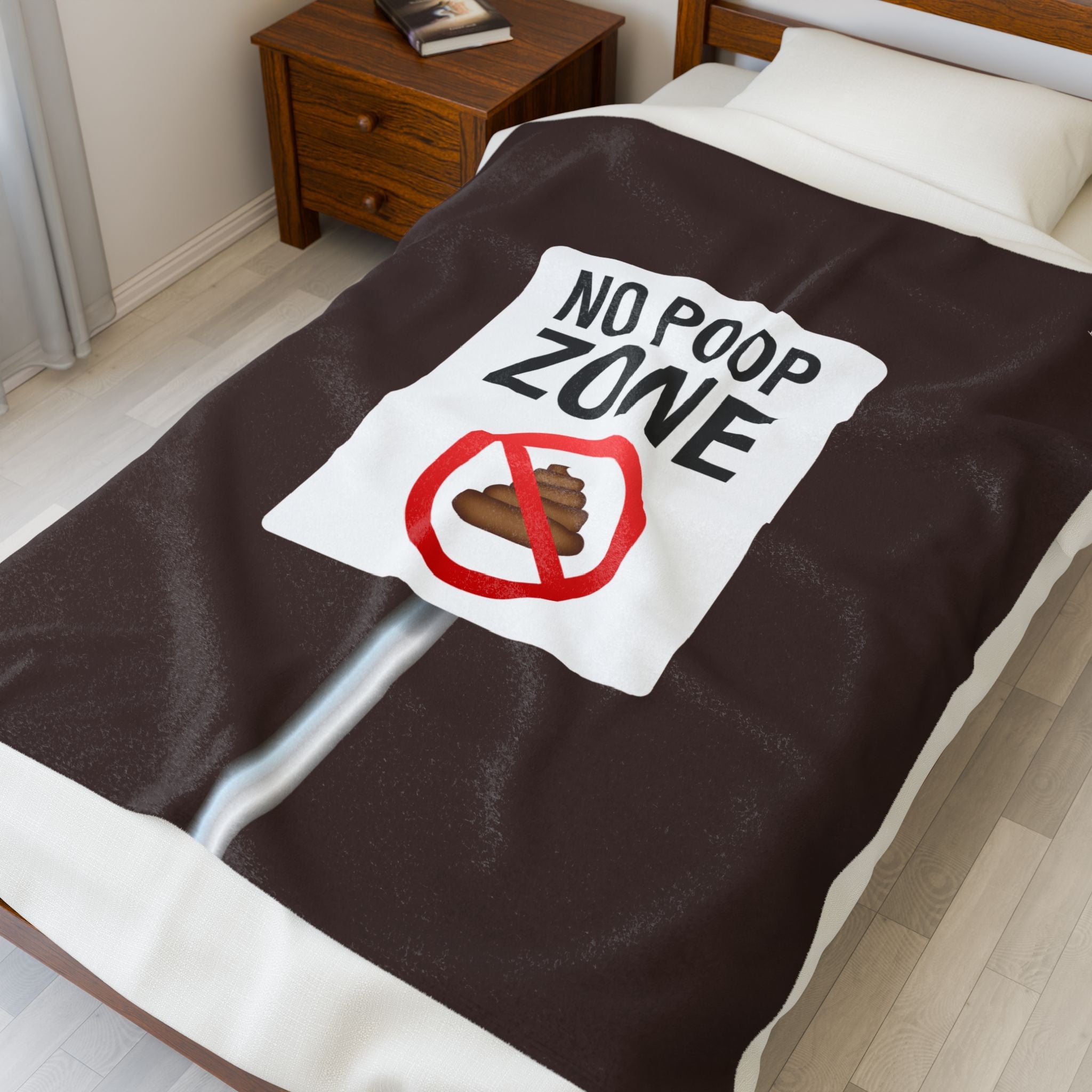 No Poop Zone | Mix & Match Fun Flirty Lovers’ Blankets