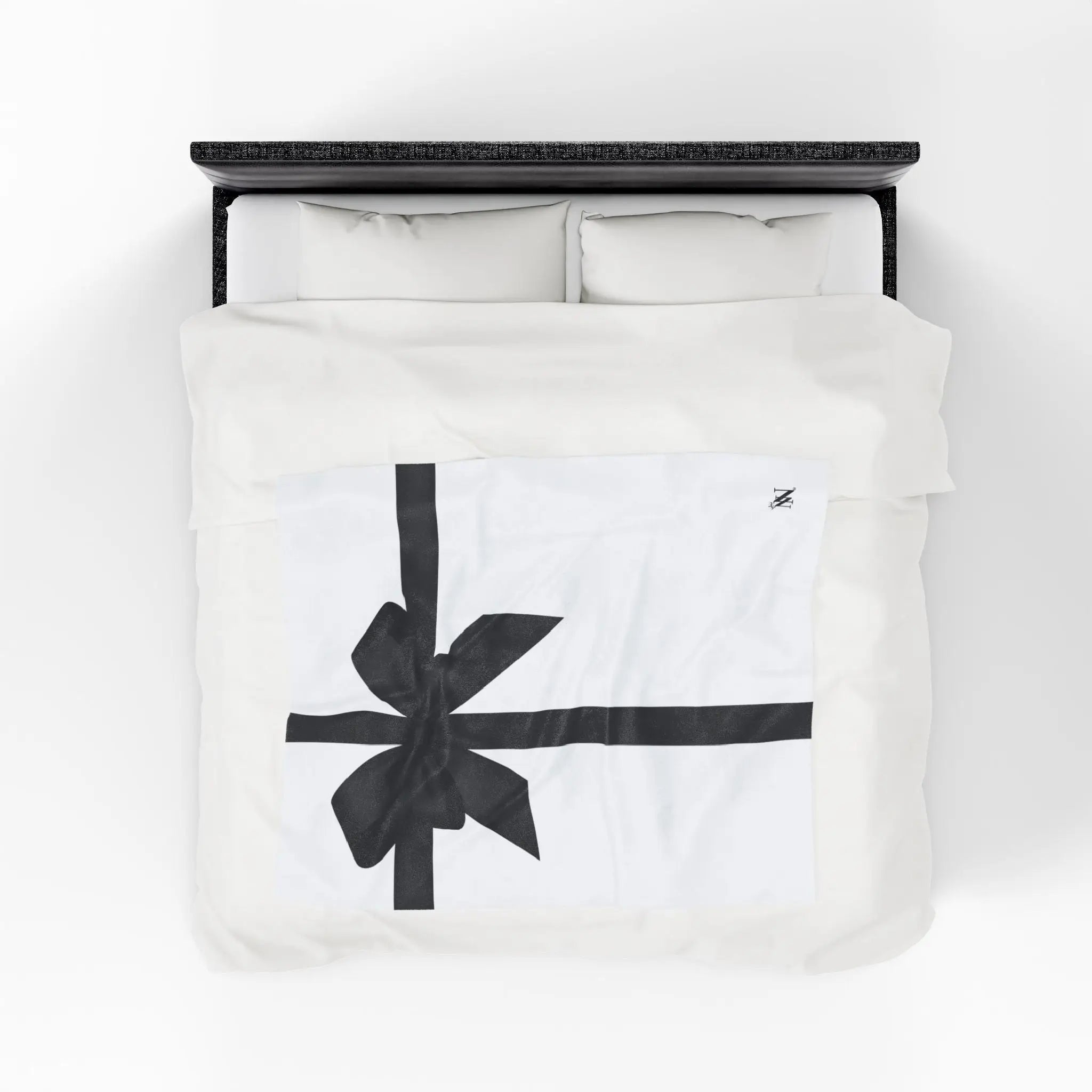 Unwrap Me Black Bow | Mix & Match Fun-Flirty Lovers’ Blankets
